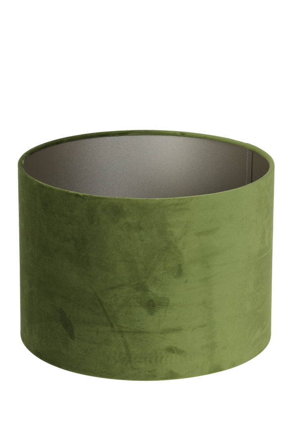 Light & Living Kap cilinder 40-40-30 cm VELOURS olijf groen
