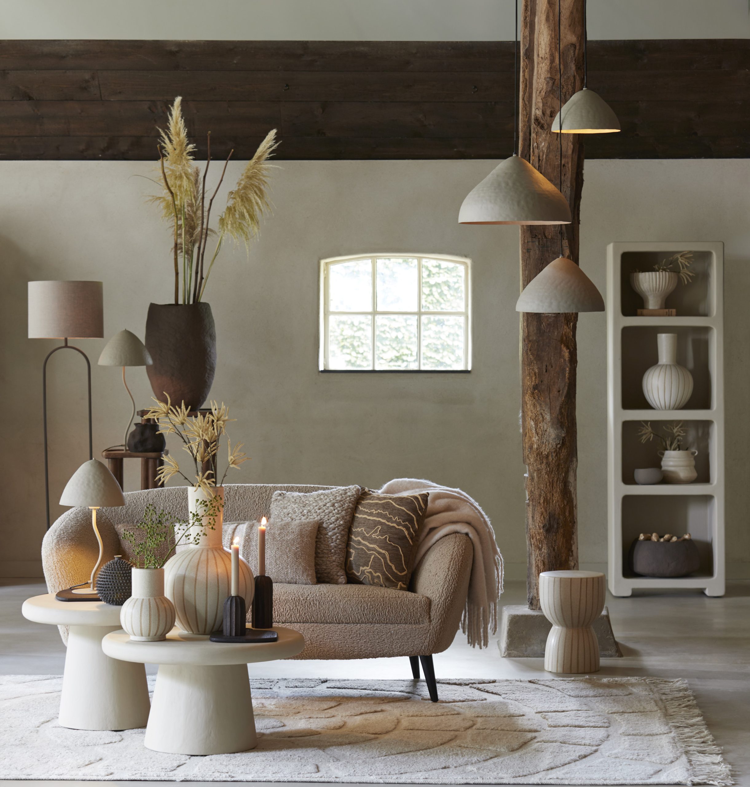 Light & Living Salontafel Ø70x38 cm KULONA beige
