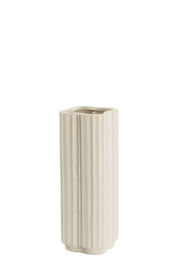 Light & Living Vaas Ø15x35,5 cm CASTOR keramiek ecru