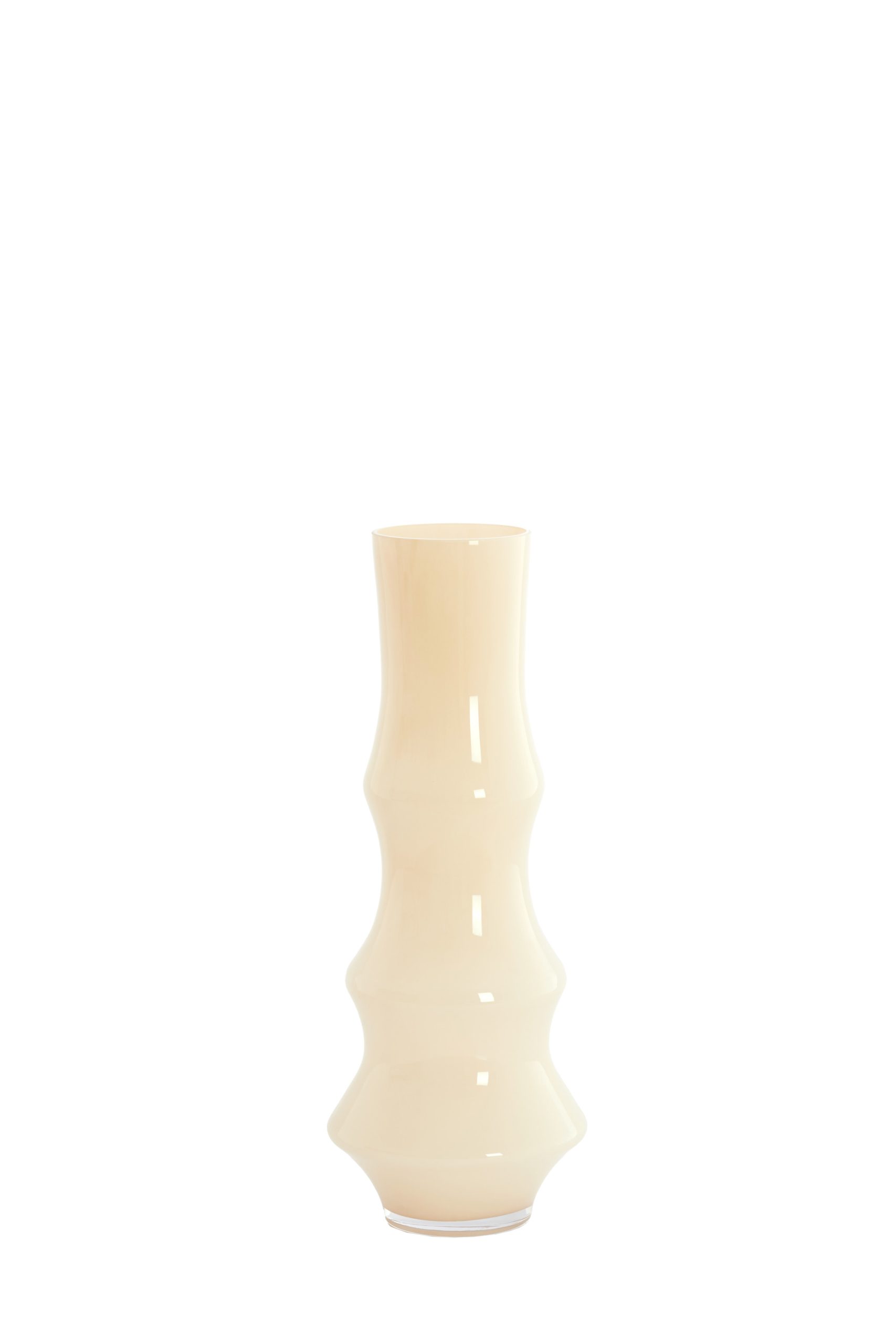 Light & Living Vaas Ø19x50 cm FIORENZA glas crème