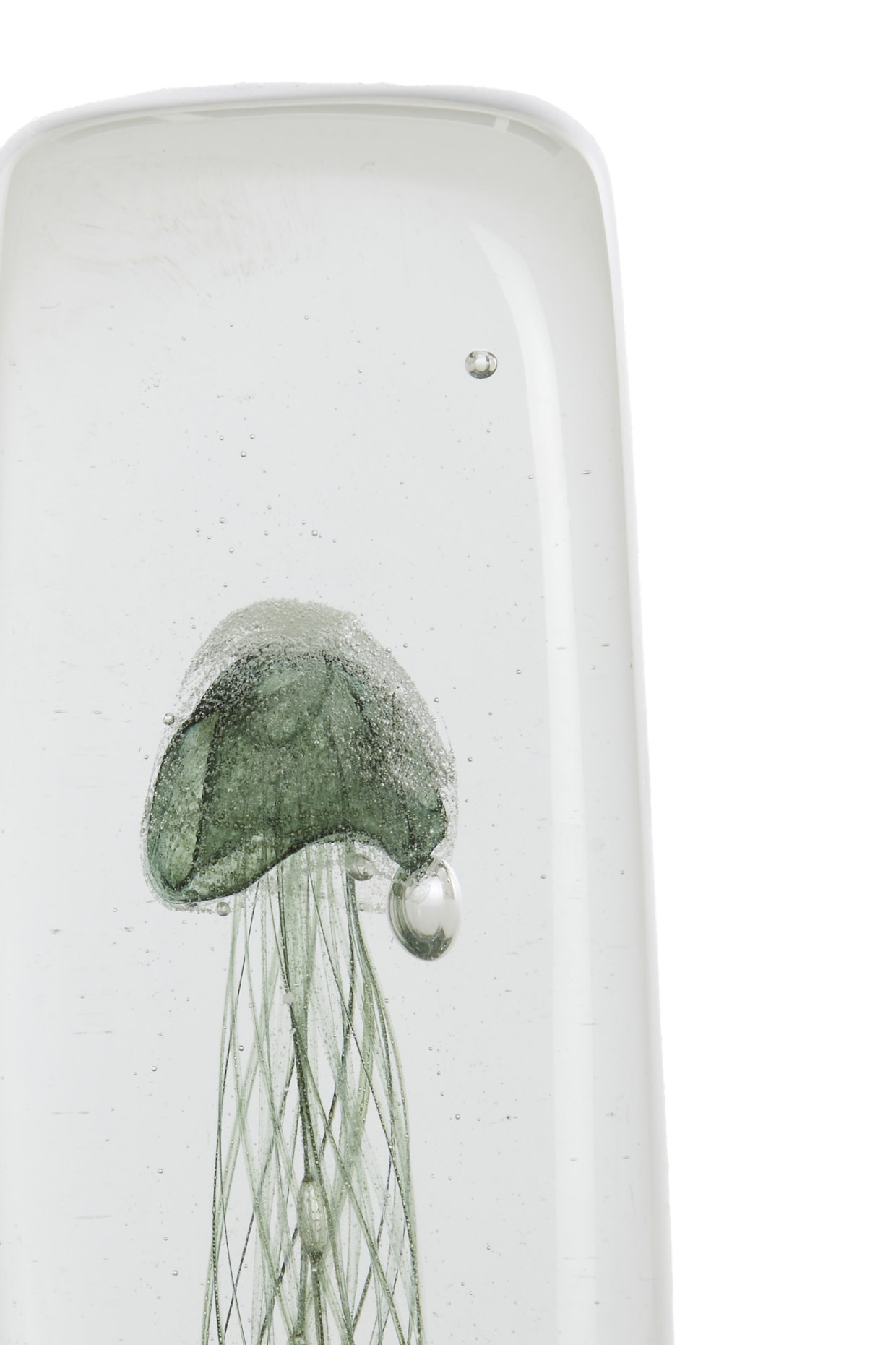 Light & Living Ornament 6x6x18,5 cm JELLYFISH glas donker groen