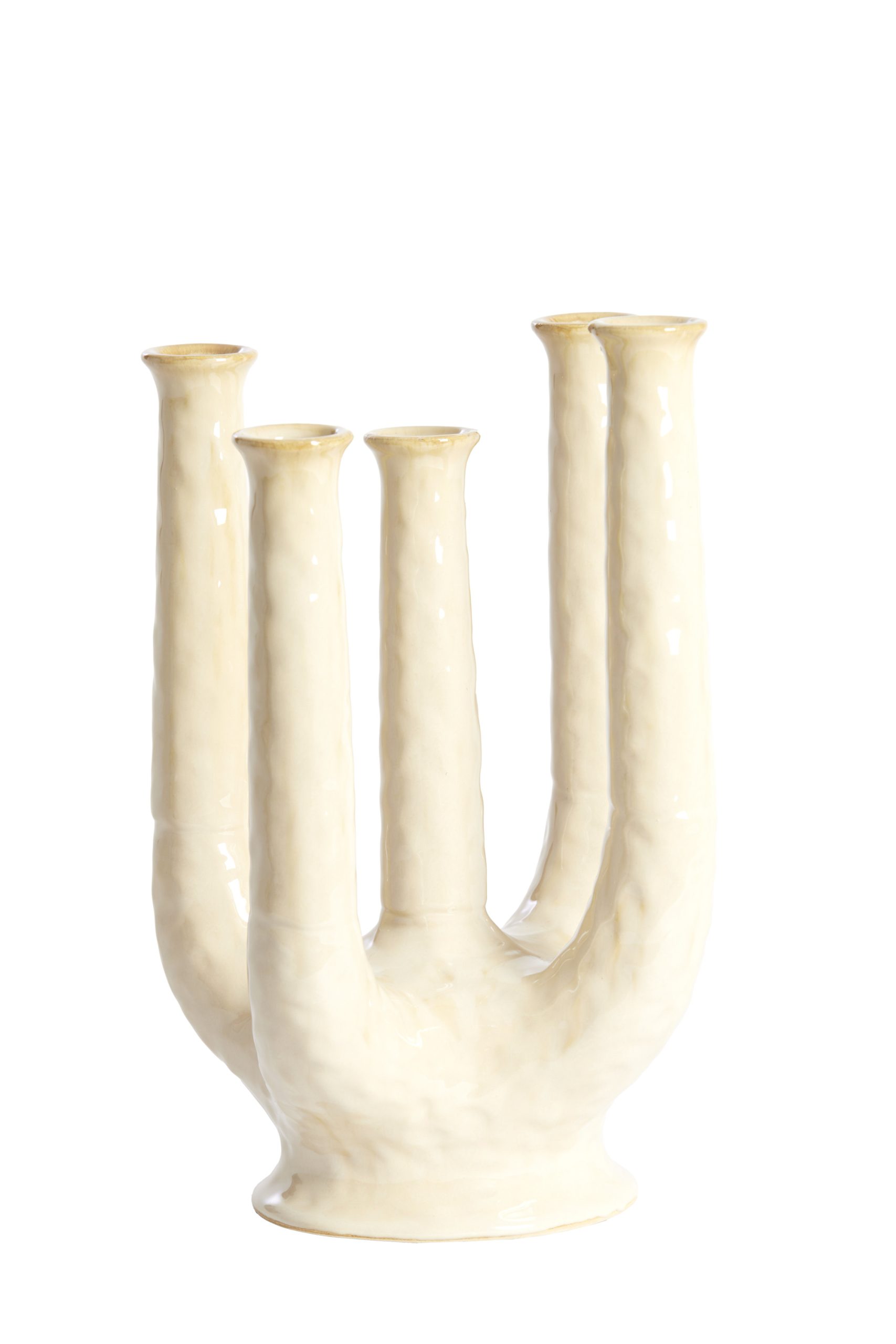 Light & Living Vaas deco 24x18x36 cm LEONJO keramiek zand-beige
