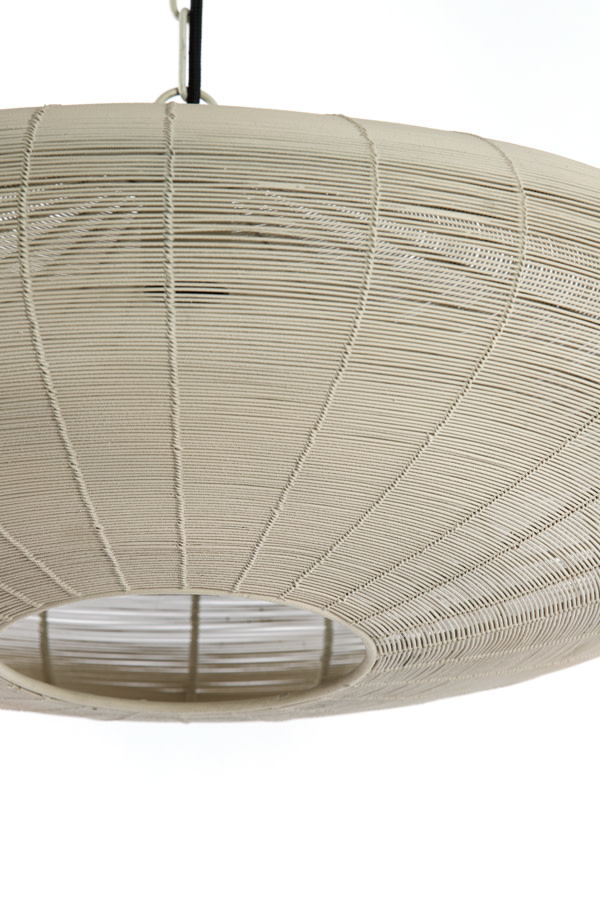 Light & Living Hanglamp Ø60x23 cm BAHOTO mat crème