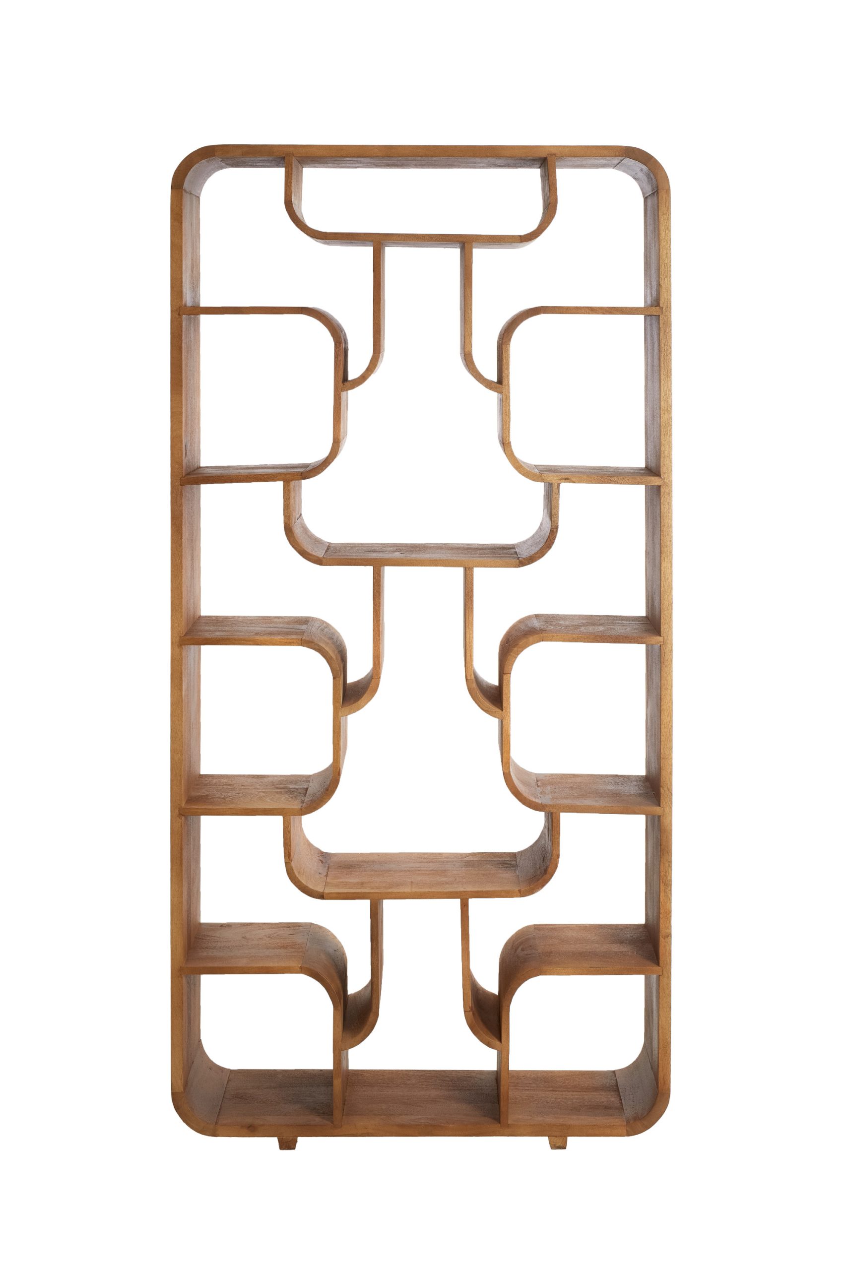 Light & Living Kast open 100x30x200 cm LABARE licht bruin