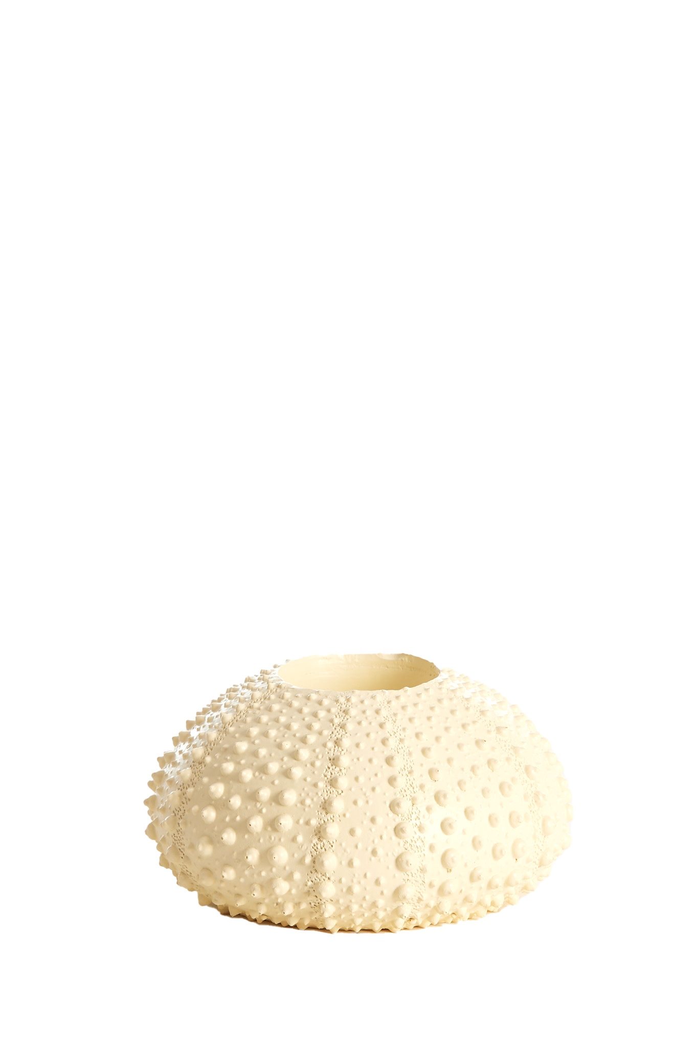 Light & Living Theelichthouder Ø12x7 cm SEA URCHIN crème