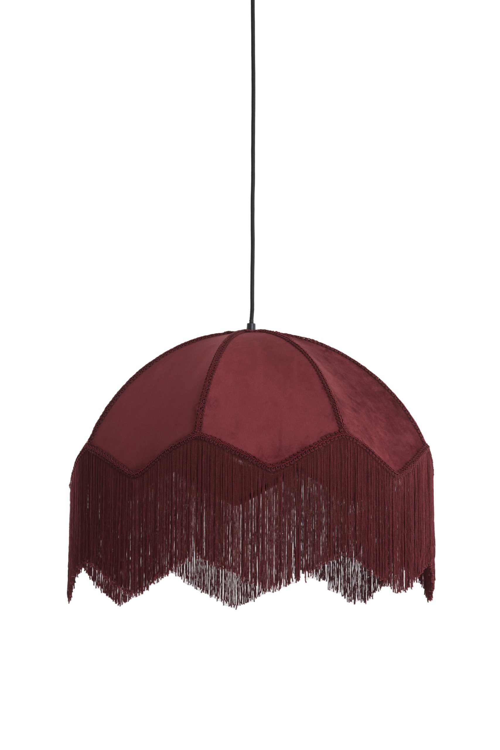 Light & Living Hanglamp Ø60x41 cm MALACIA velvet bordeaux
