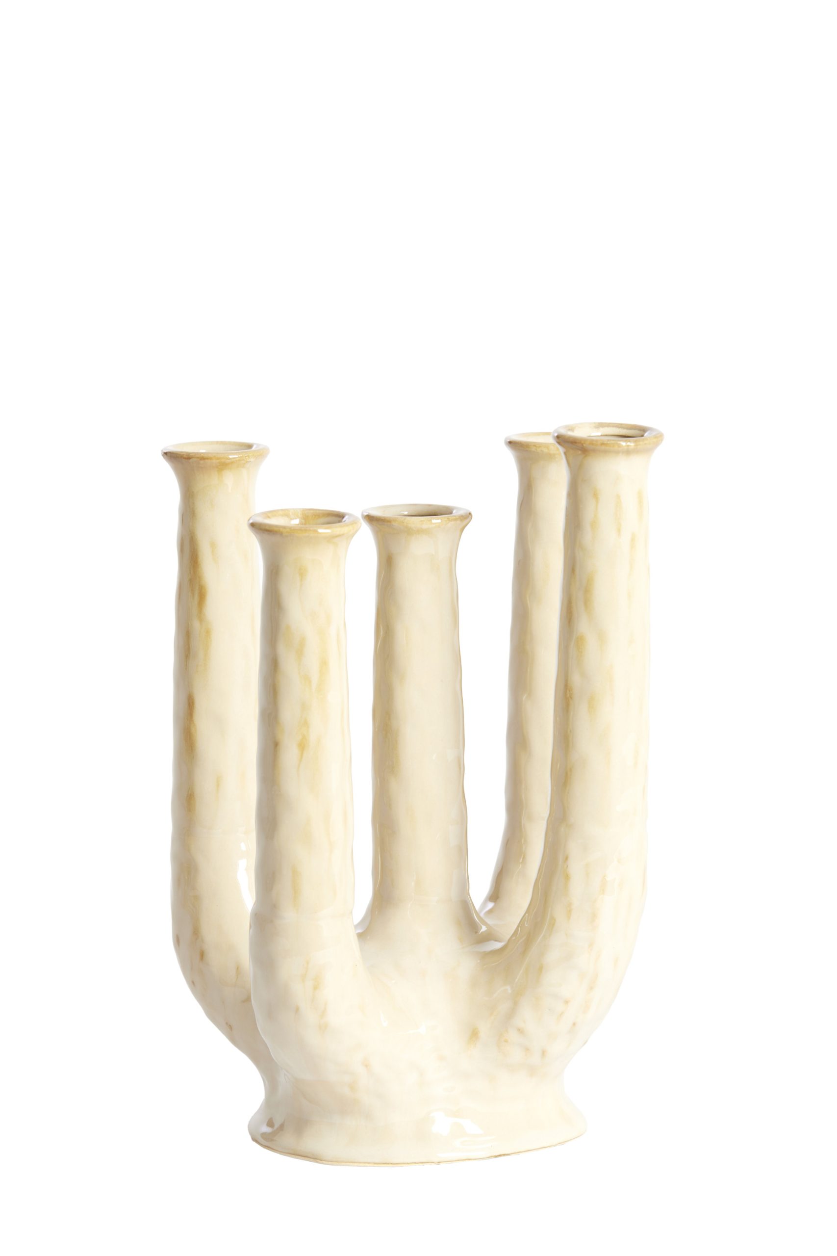 Light & Living Vaas deco 22x16,5x30 cm LEONJO keramiek zand-beige