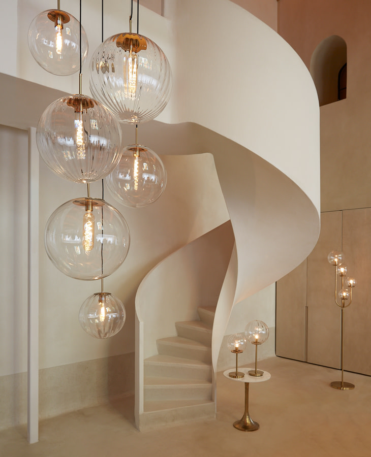 Light & Living Hanglamp Ø40 cm MEDINA antiek brons+glas helder