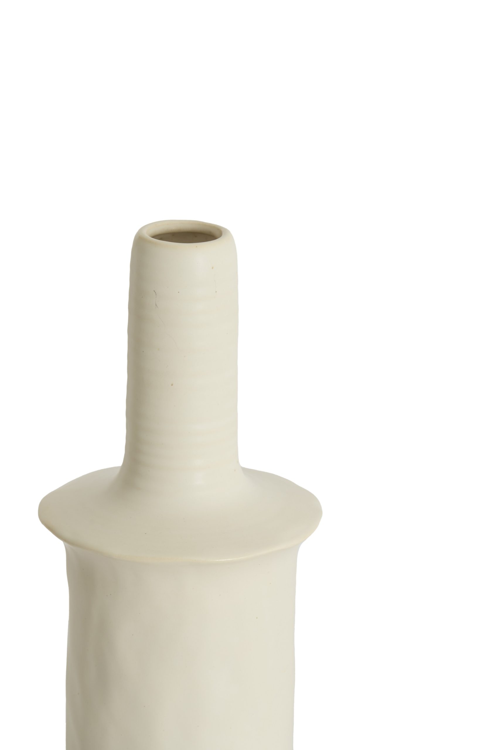 Light & Living Vaas deco Ø17,5x48,5 cm SENNES keramiek mat crème