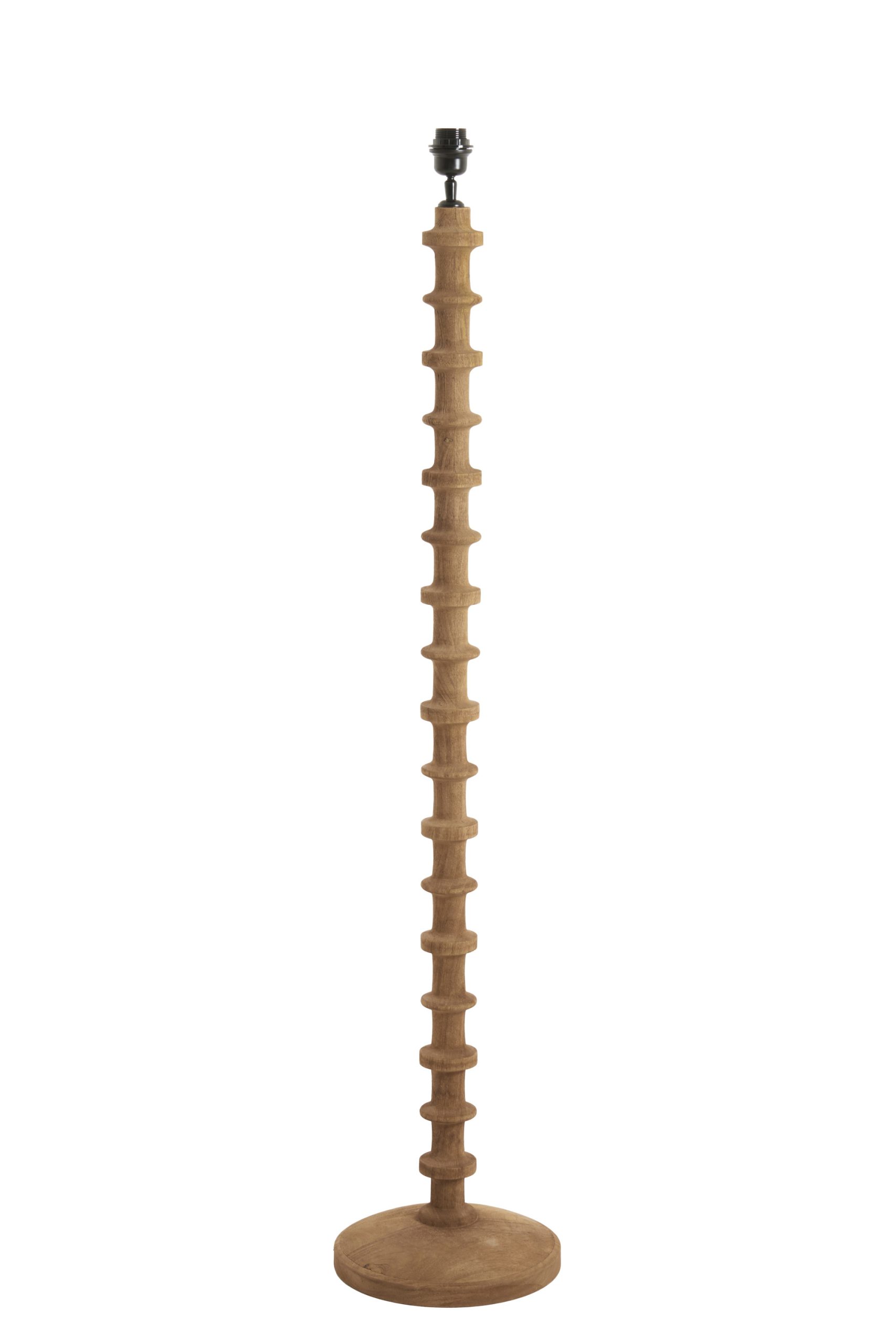 Light & Living Vloerlamp Ø30x135 cm CECILY hout mat grijs-bruin