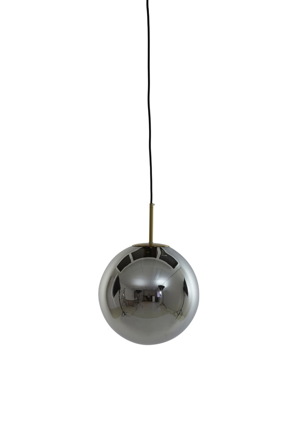 Light & Living Hanglamp Ø30 cm MEDINA antiek brons+smoke glas