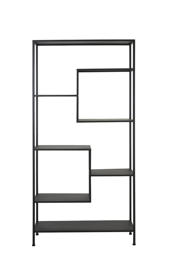 Light & Living Kast open 101x36x200 cm YVANA mat zwart