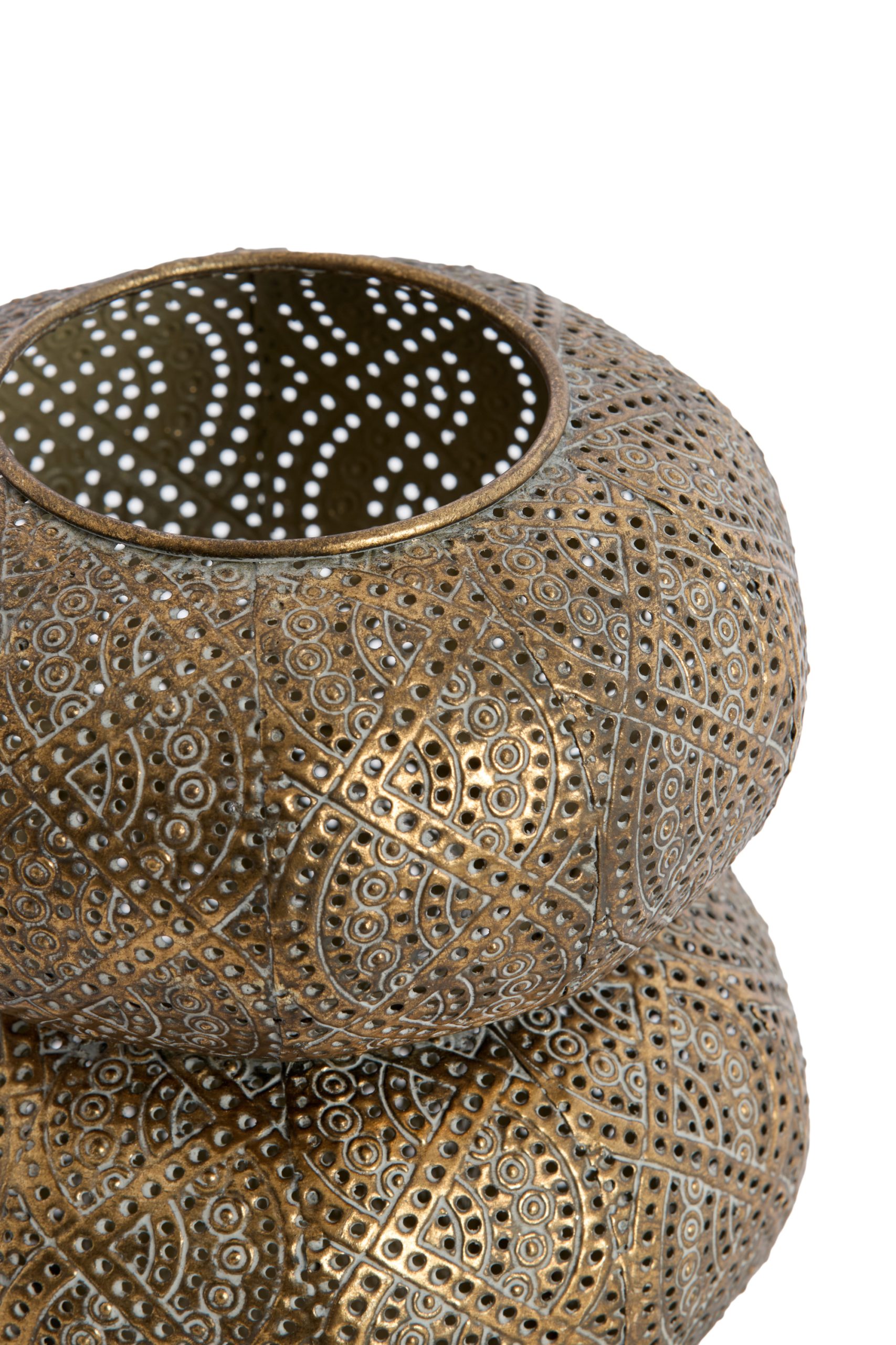 Light & Living Windlicht Ø18,5x18,5 cm KAITO bruin goud