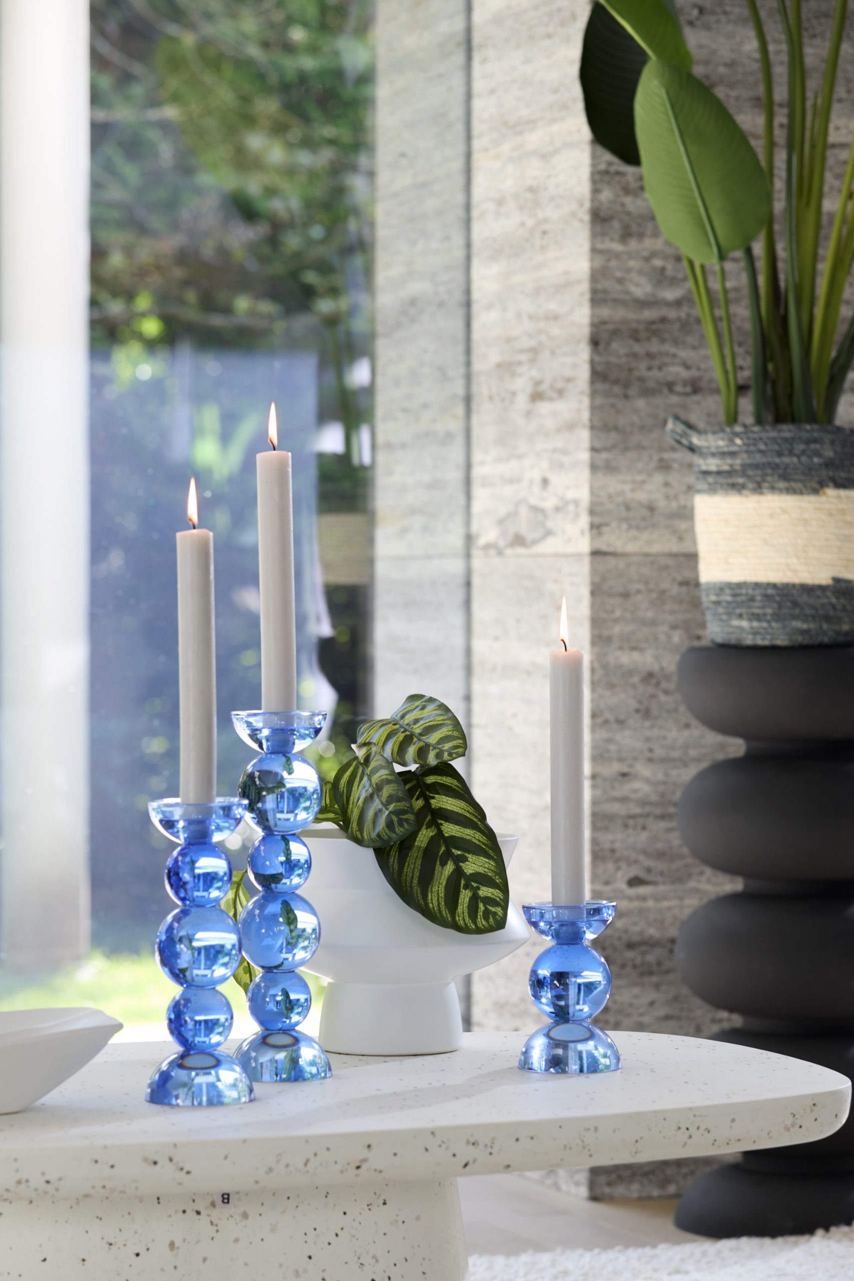 Light & Living Vaas deco Ø27,5x21 cm VICENTO mat wit