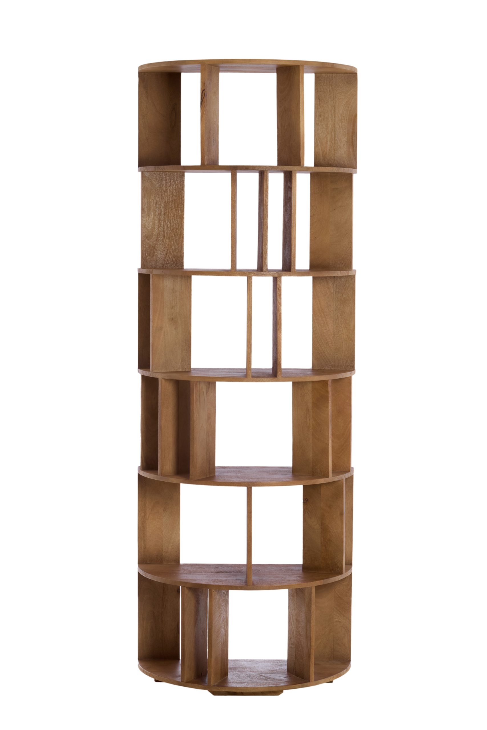 Light & Living Wandkast open 76x37x212 cm LIMPYA licht bruin