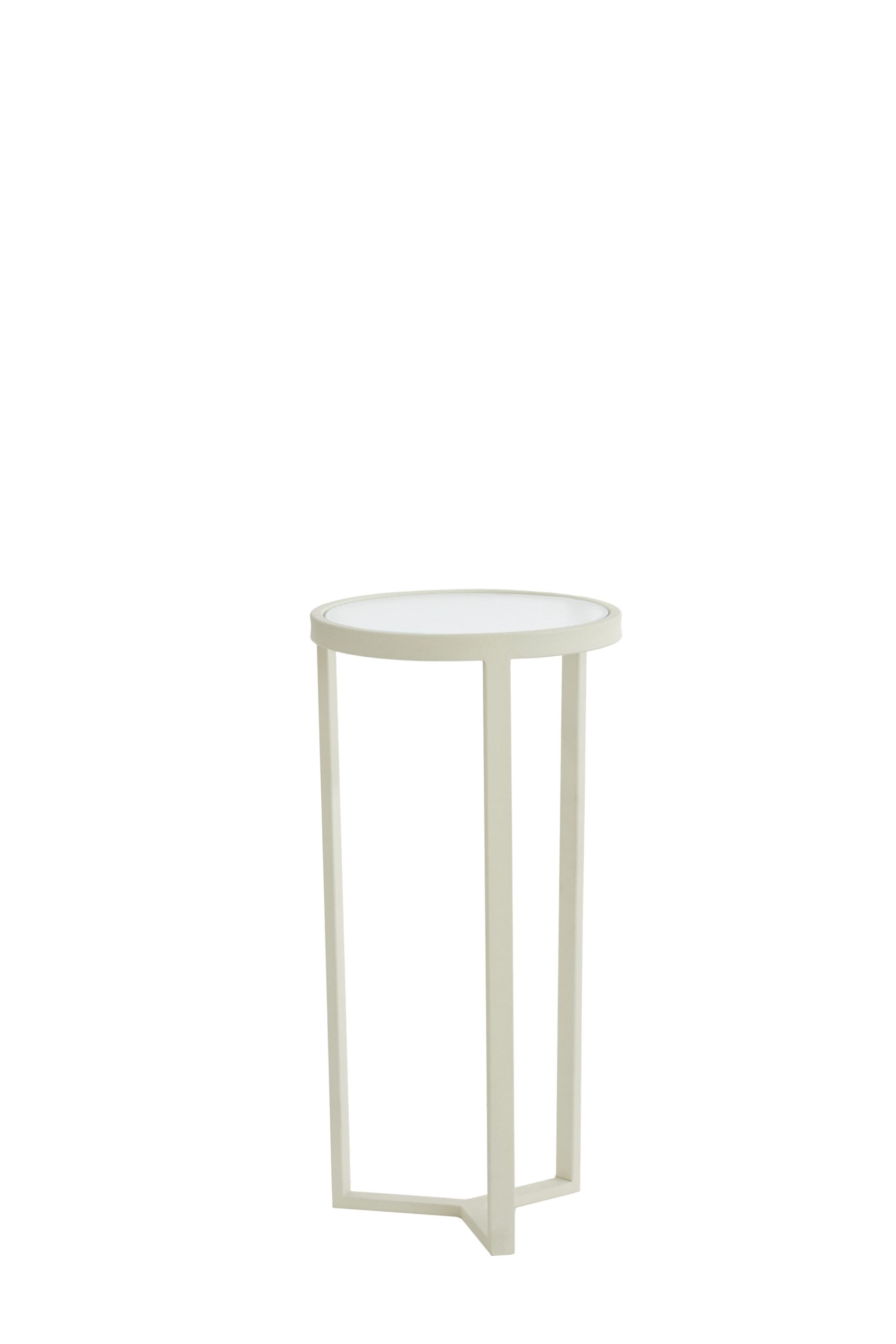 Light & Living Zuil Ø30x60,5 cm RETIRO helder rib glas+crème