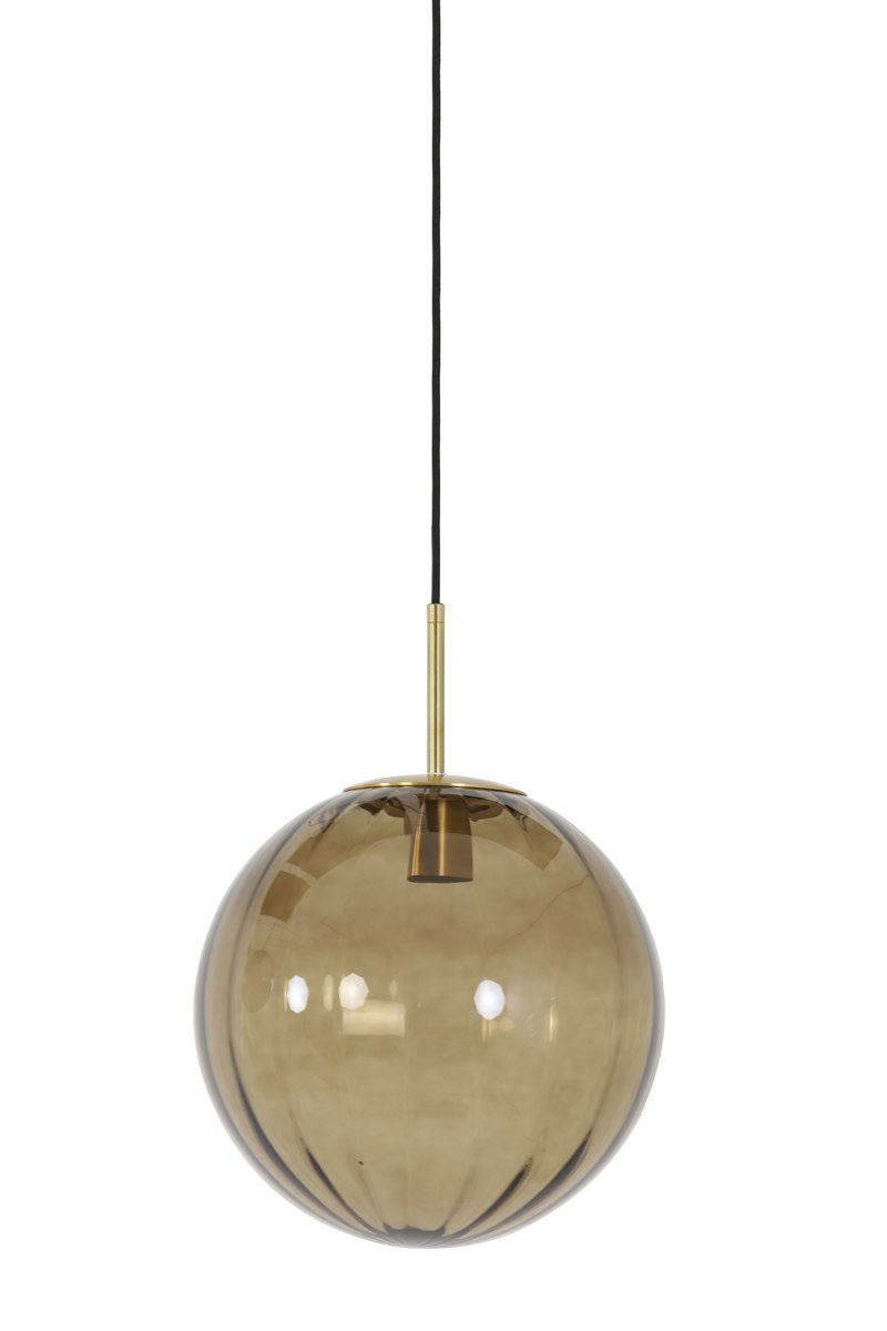 Light & Living Hanglamp Ø30 cm MAGDALA glas bruin+goud