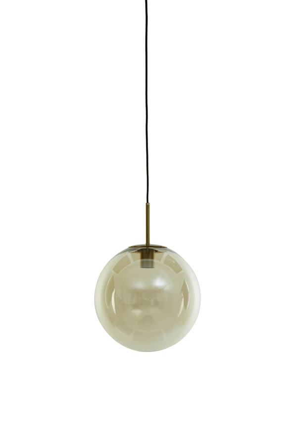 Light & Living Hanglamp Ø30 cm MEDINA glas amber+goud