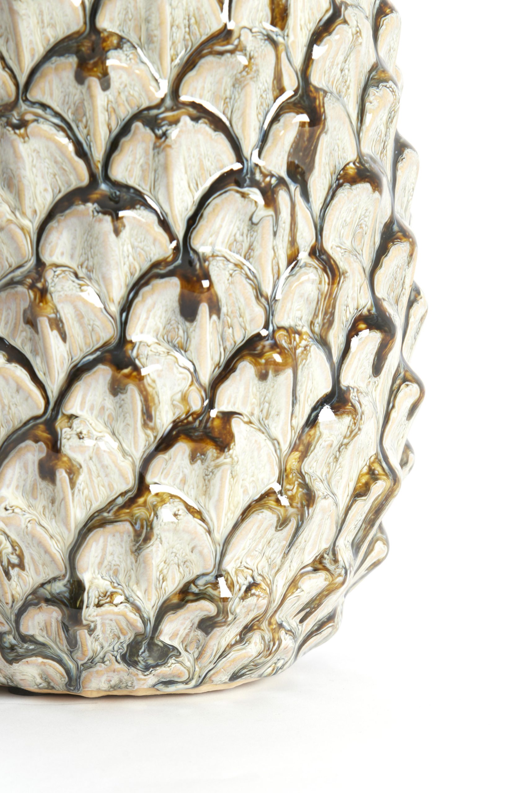 Light & Living Ornament Ø22,5x39,5 cm NANASI keramiek olijf groen
