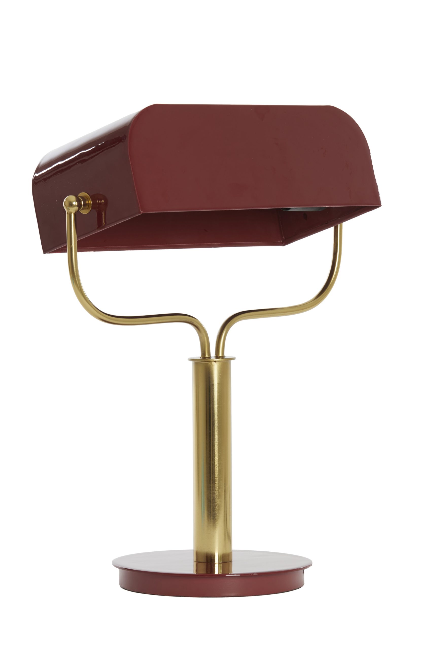 Light & Living Tafellamp 37x14x43 cm AYER glans bordeaux+goud