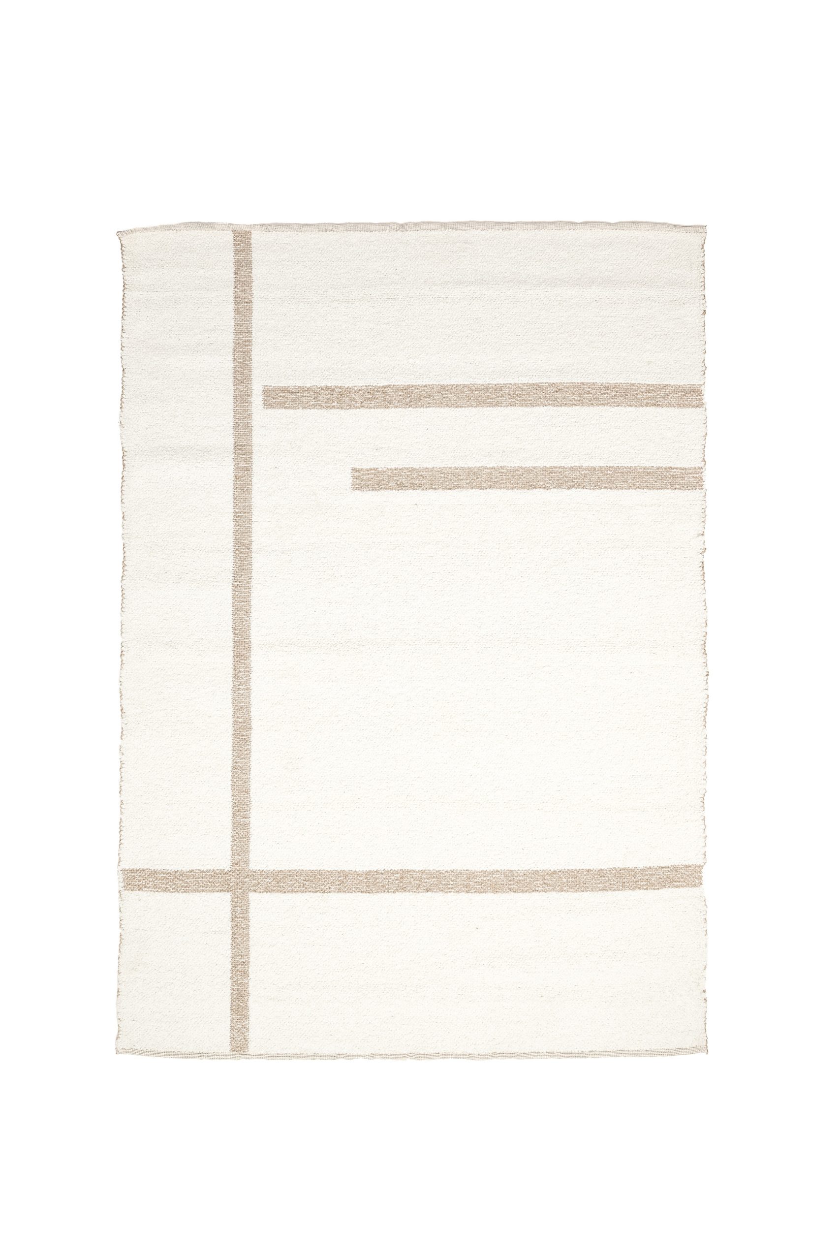 Light & Living Vloerkleed 230x160 cm BUKIT wol crème+jute naturel