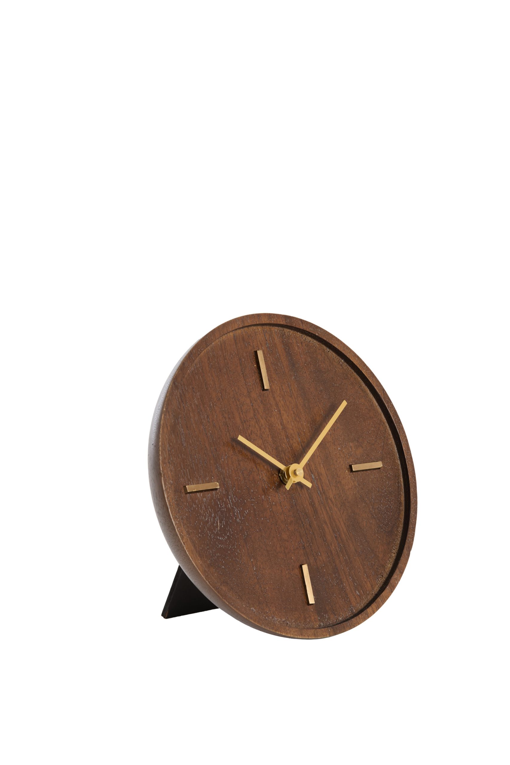 Light & Living Klok Ø20 cm VETI mango hout bruin+goud