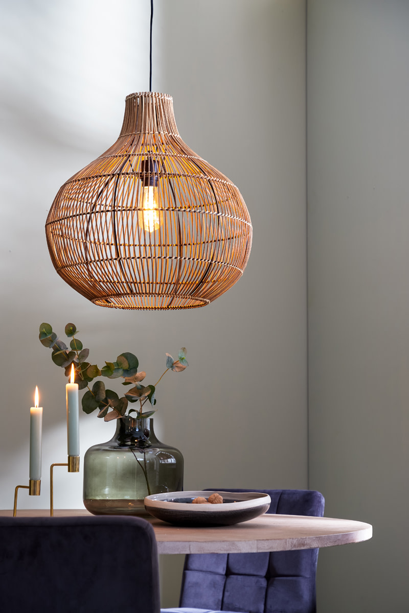 Light & Living Hanglamp Ø50x51,5 cm PACINO rotan donker bruin