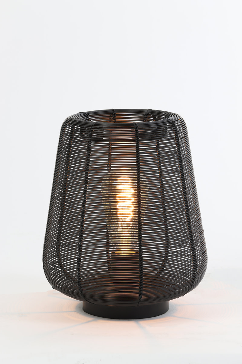 Light & Living Tafellamp Ø22x26 cm ADETA mat zwart