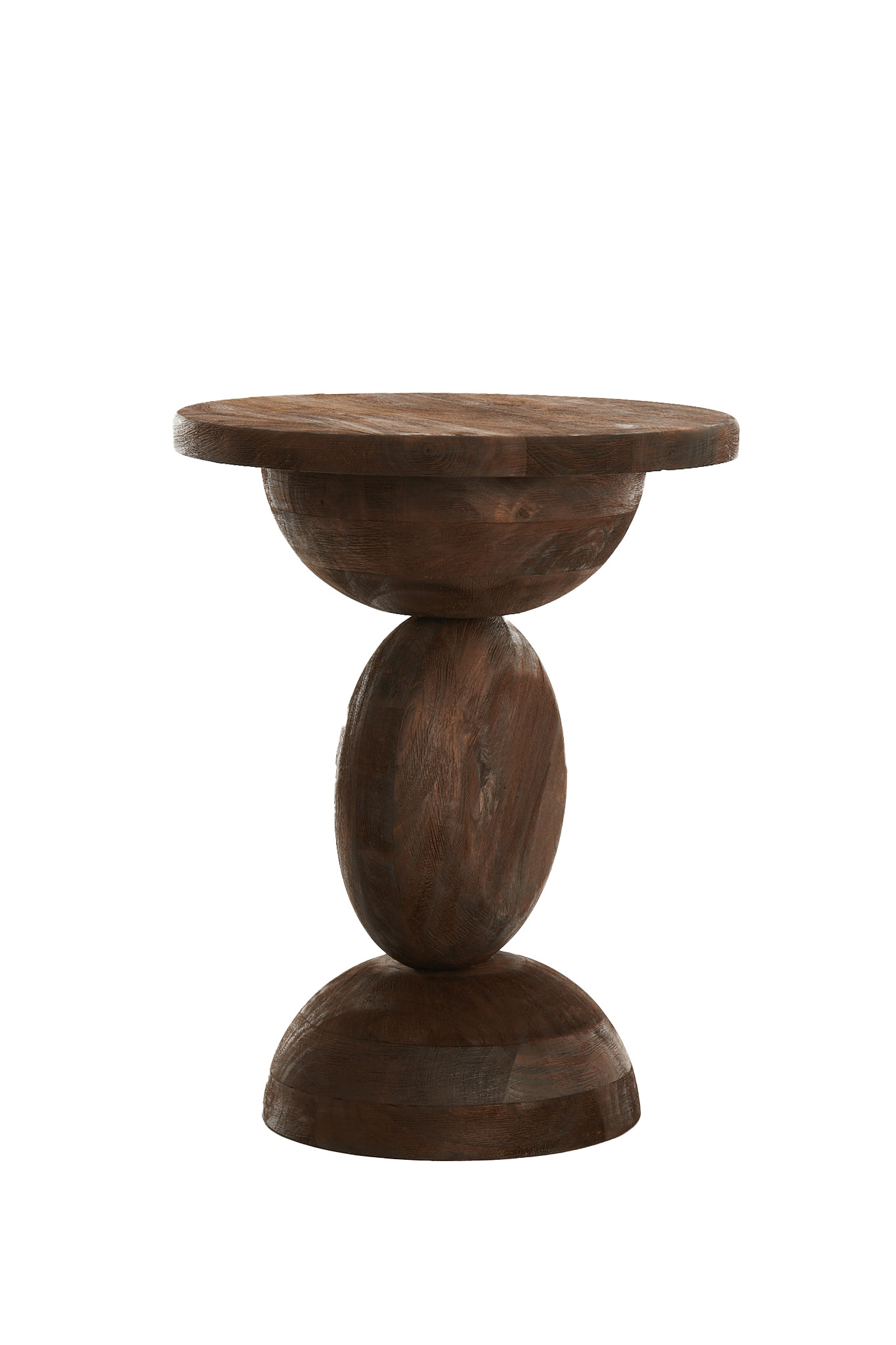Light & Living Bijzettafel Ø40x50 cm MIRTO hout mat donker bruin