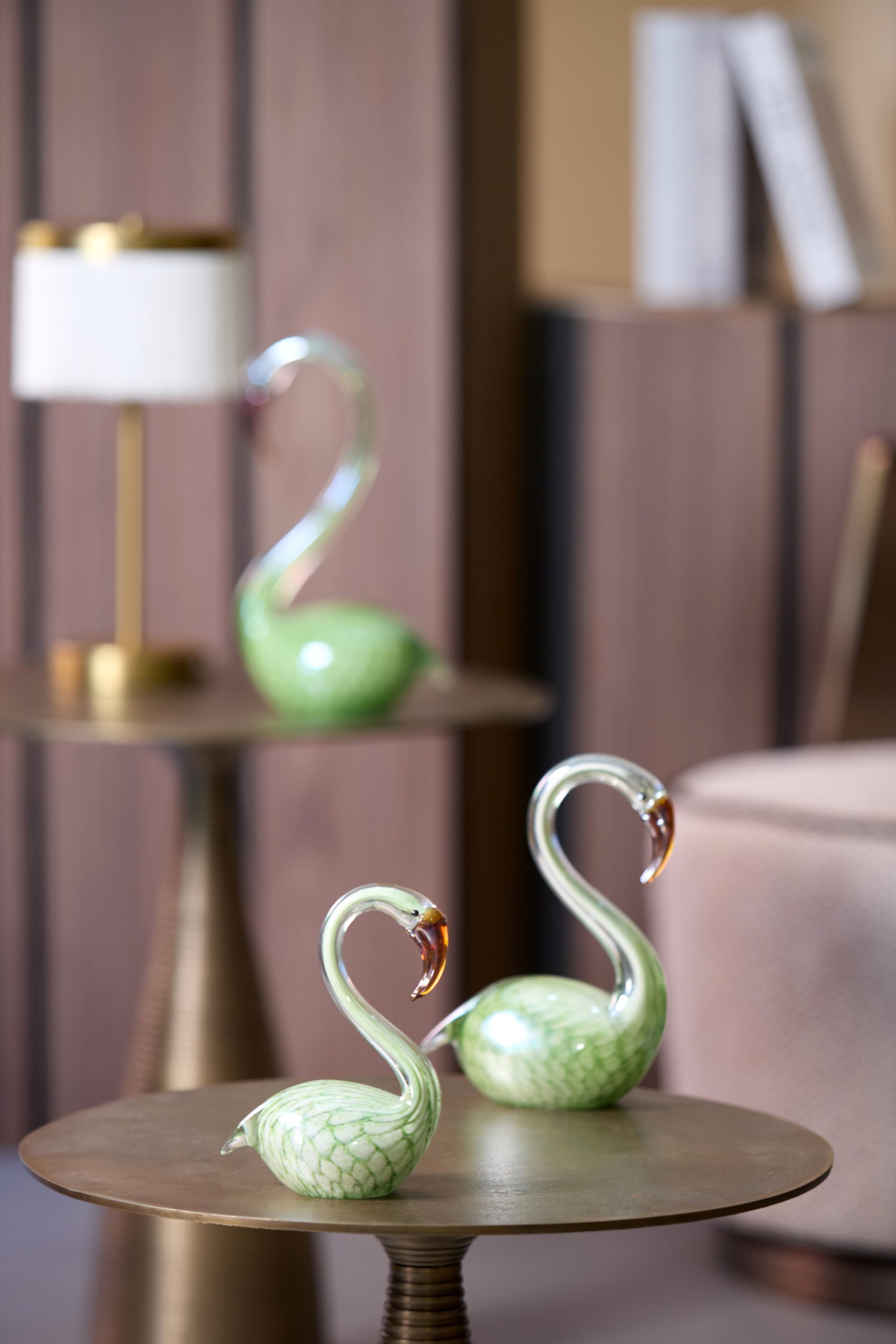 Light & Living Ornament 12x7x17 cm SWAN glas groen
