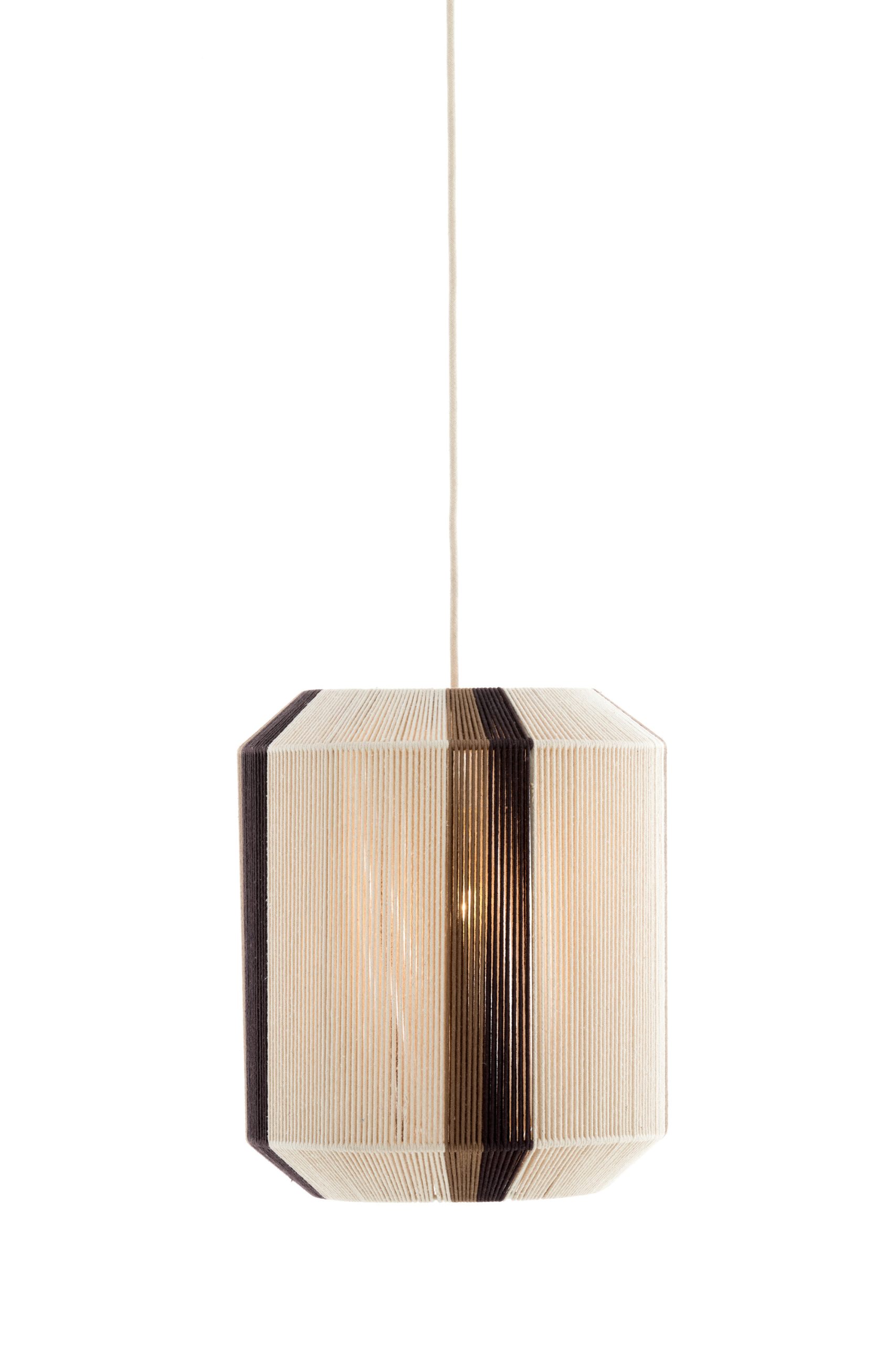 Light & Living Hanglamp Ø36x43 cm KOZANA crème+donker bruin