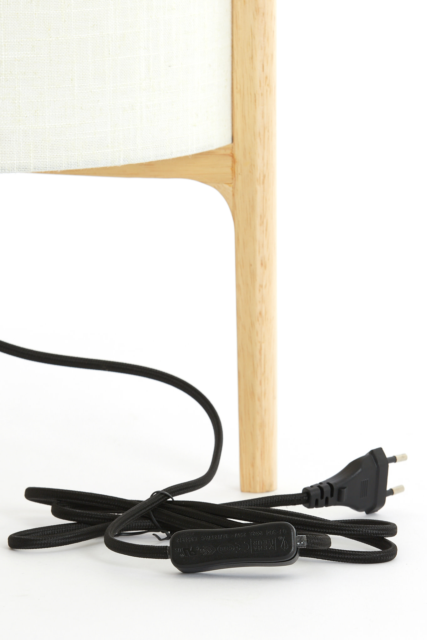 Light & Living Tafellamp Ø28x44 cm LITTO naturel+linnen wit