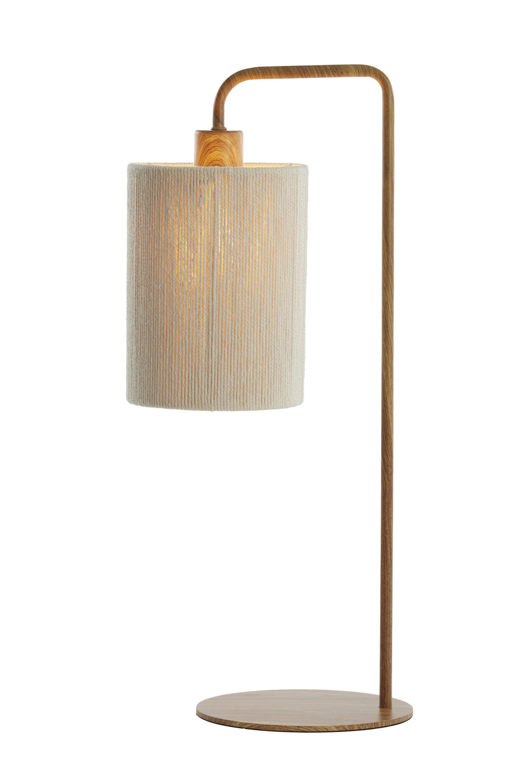 Light & Living Tafellamp 26x20x59,5 cm DONIO hout print naturel+touw crème