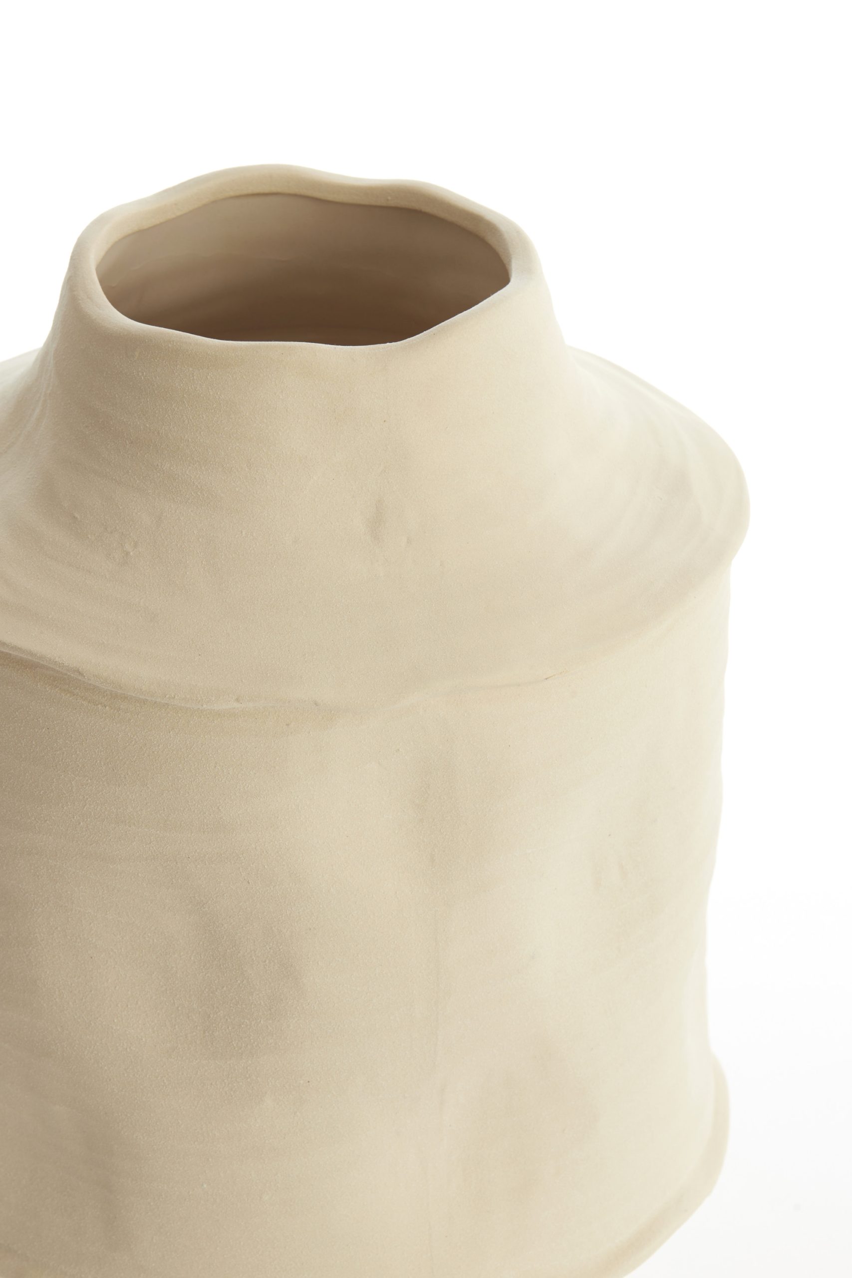 Light & Living Vaas deco Ø25x38 cm CORSICO keramiek mat crème