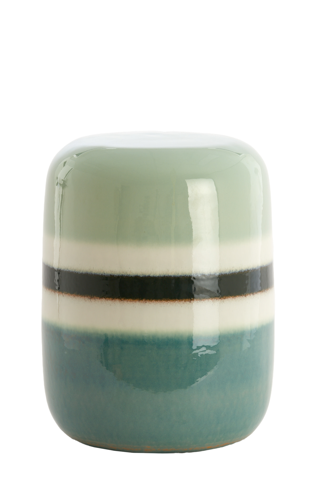 Light & Living Bijzettafel Ø34x46,5 cm FRANCA keramiek groen-mint groen