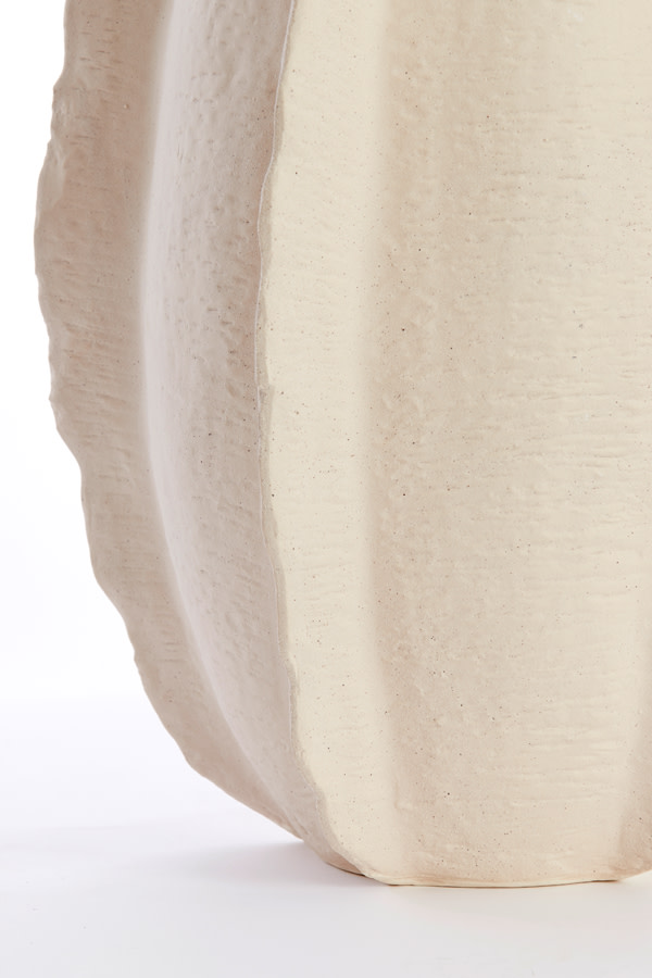 Light & Living Vaas deco 37x36x66,5 cm KELAPA keramiek crème