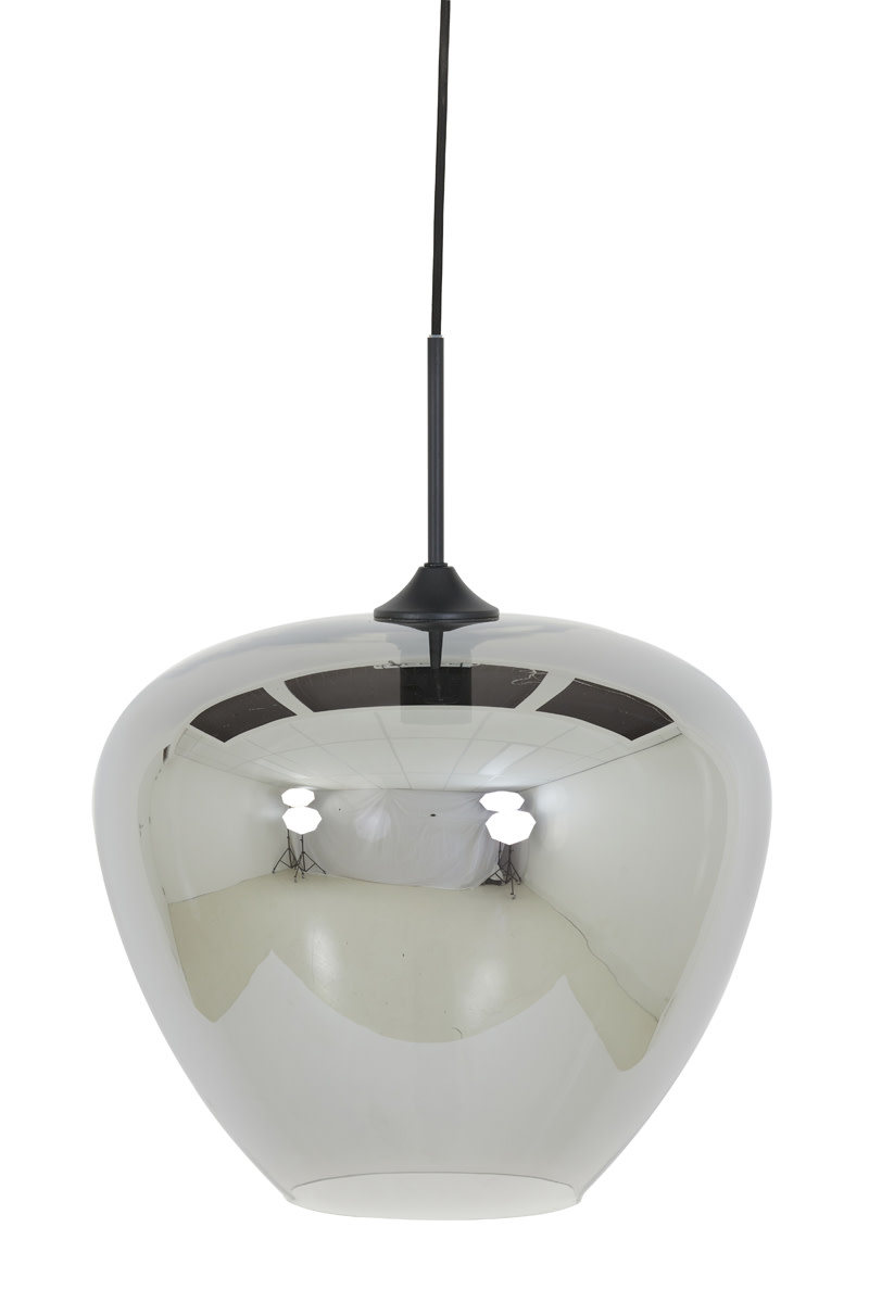 Light & Living Hanglamp Ø40x34 cm MAYSON smoke glas-mat zwart