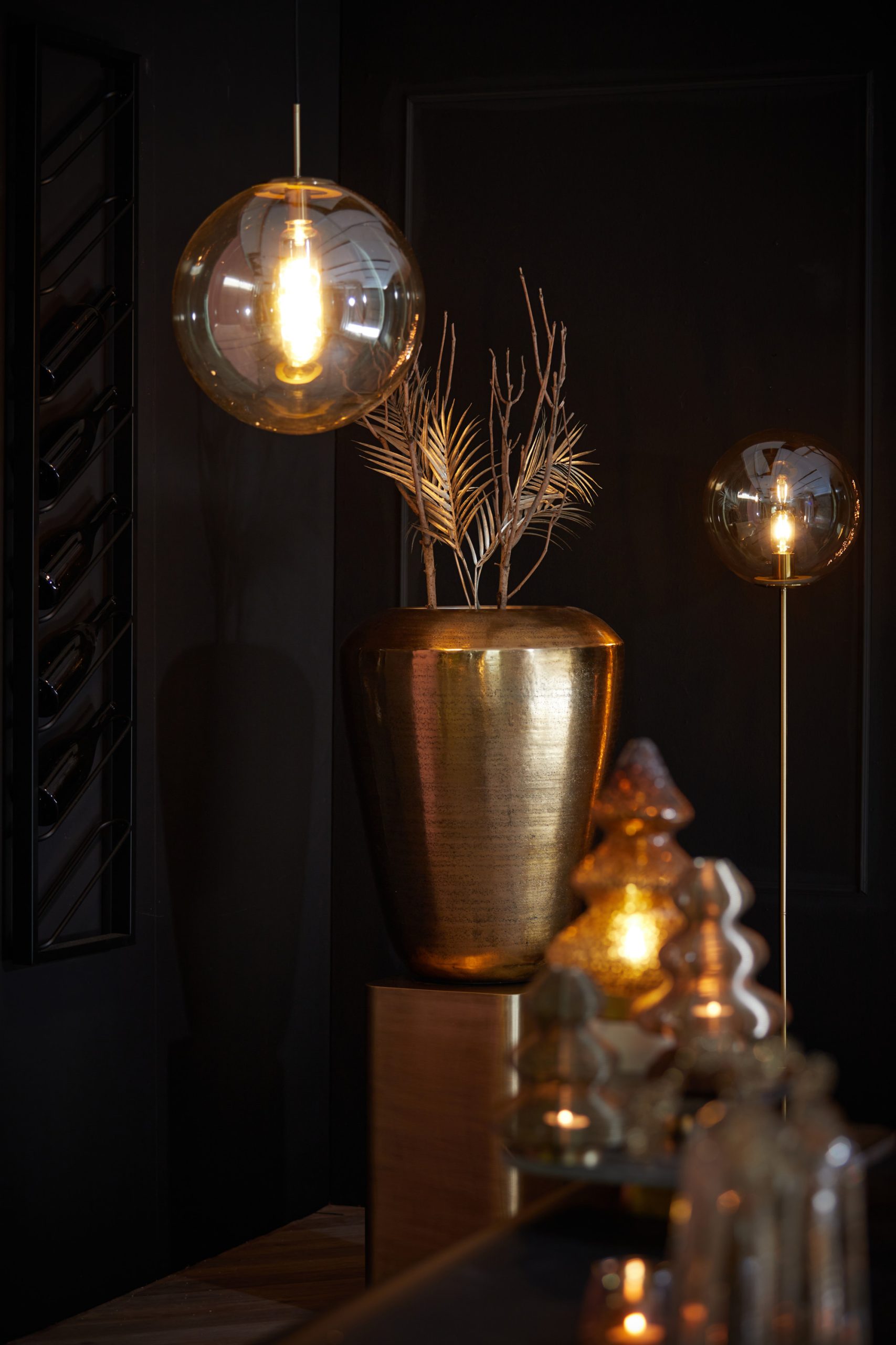 Light & Living Vaas deco Ø53x89 cm LOUIE antiek brons