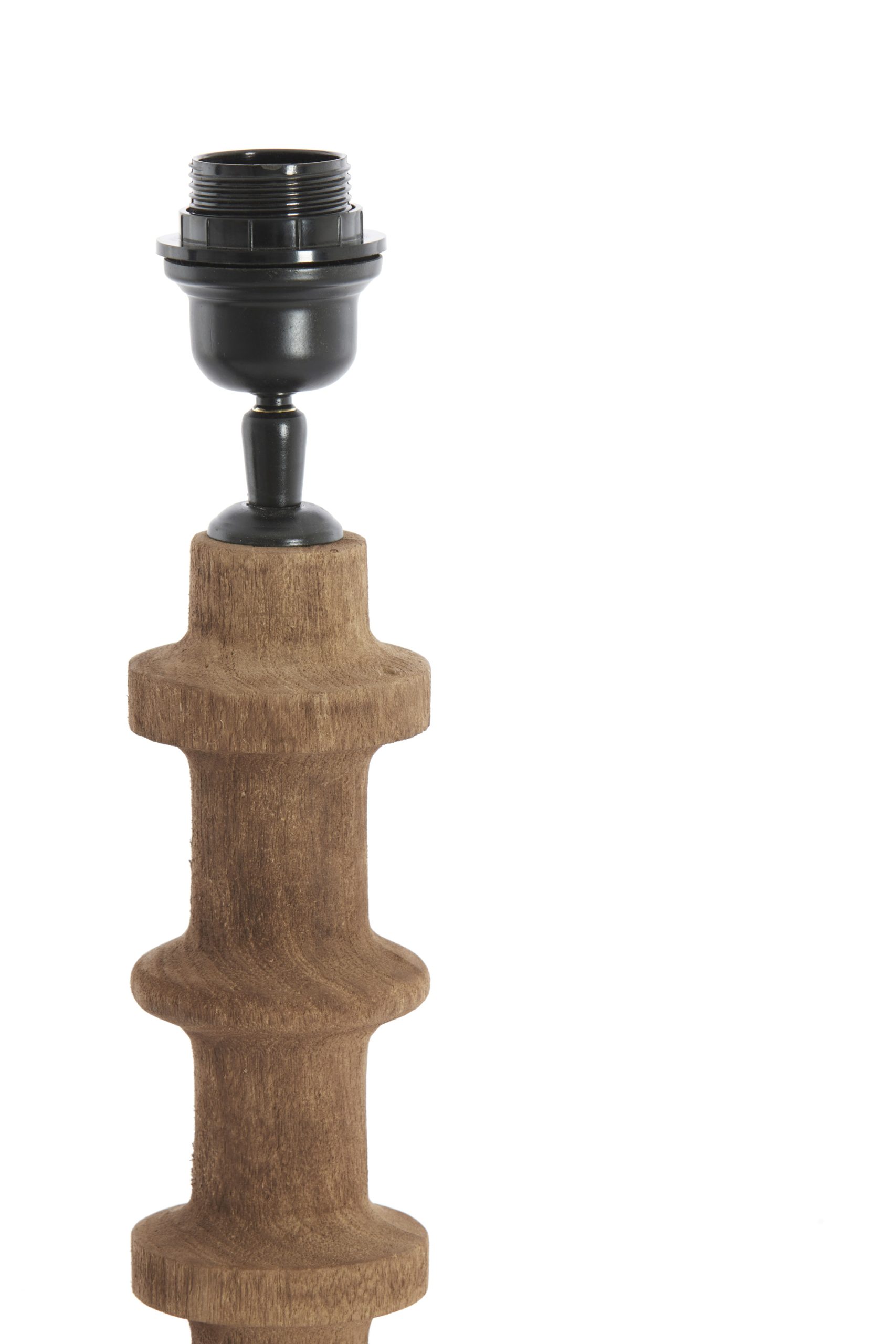 Light & Living Lampvoet Ø16x45 cm CECILY hout mat grijs-bruin