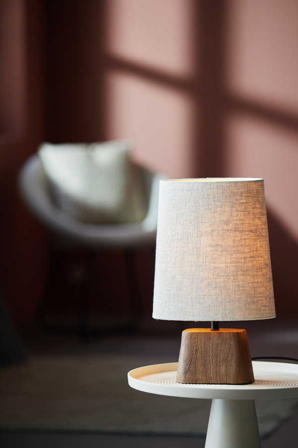 Light & Living Lampvoet 11x9x19 cm KARDAN hout mat bruin
