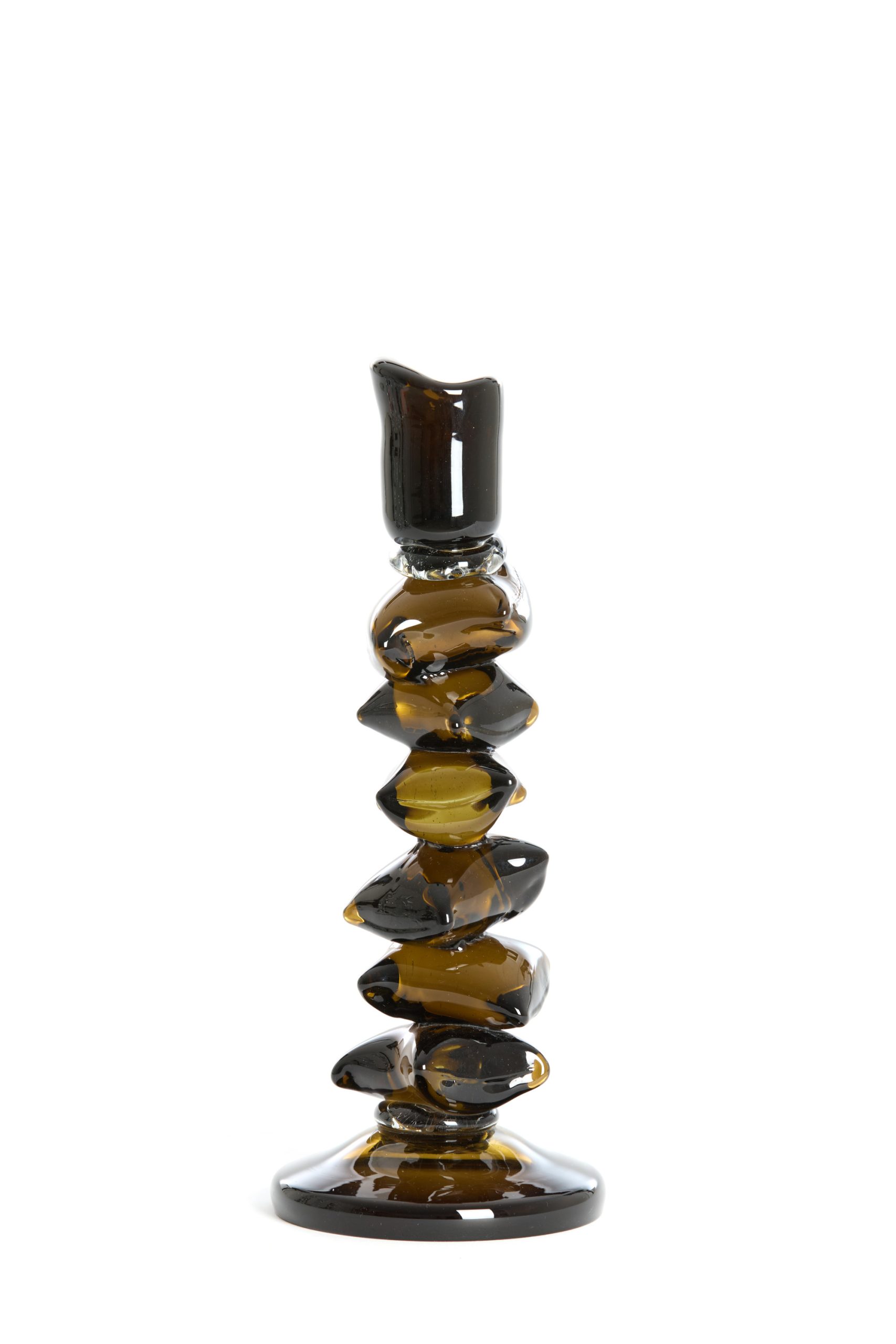 Light & Living Kandelaar Ø11x28,5 cm ESTIVA glas olijf groen