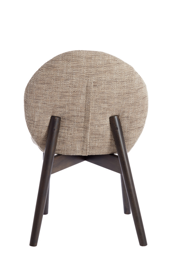 Light & Living Eetkamerstoel 59x50x83 cm SINOSA bruin-crème+hout dnkr bruin