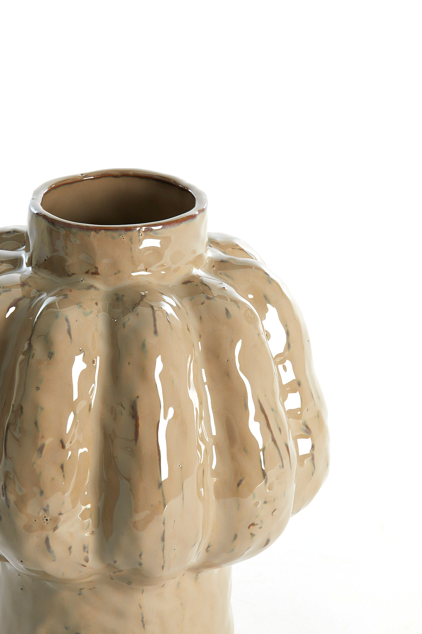 Light & Living Vaas deco Ø21,5x25 cm ALIVERI keramiek taupe