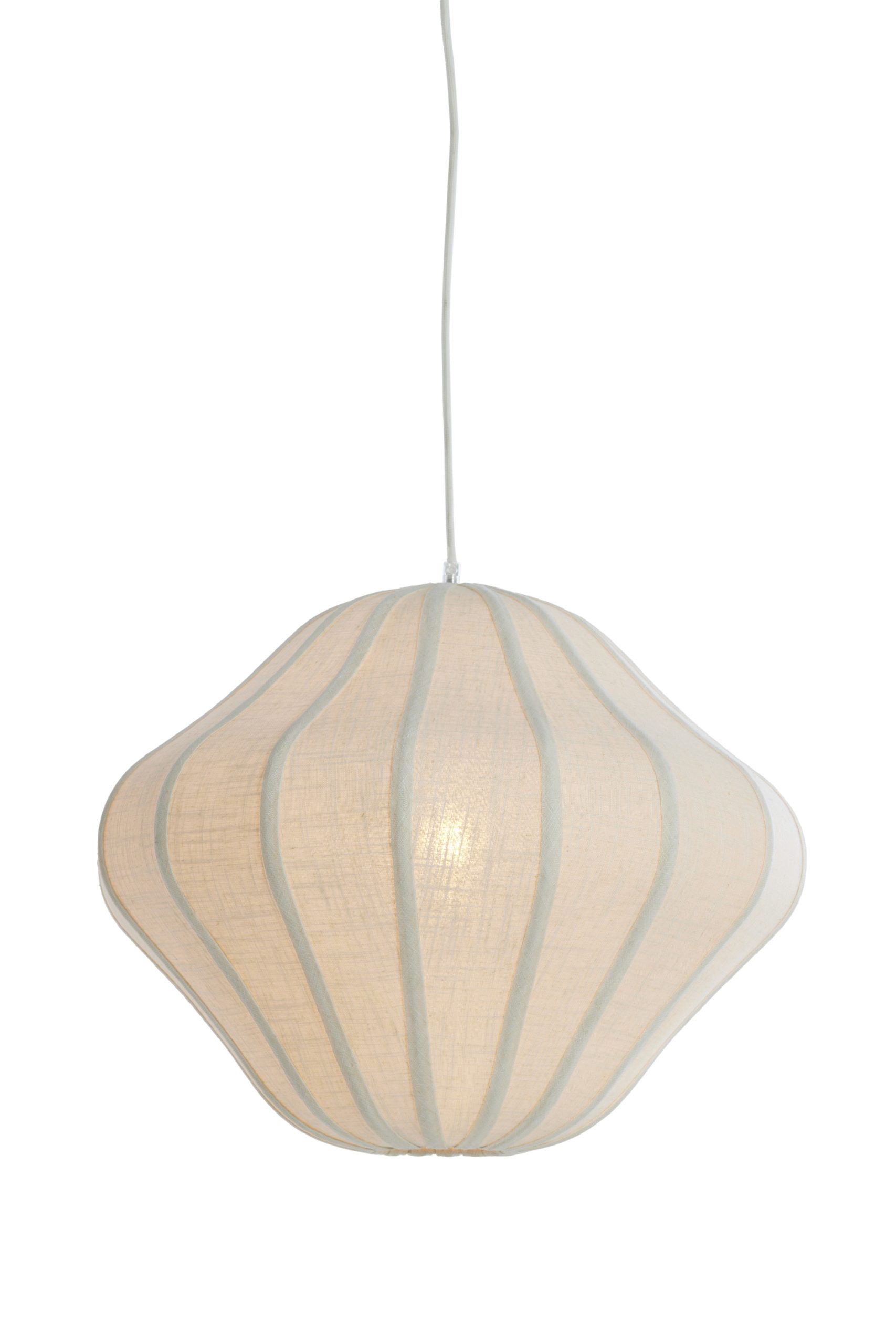 Light & Living Hanglamp Ø50x40 cm SUKAU linnen crème