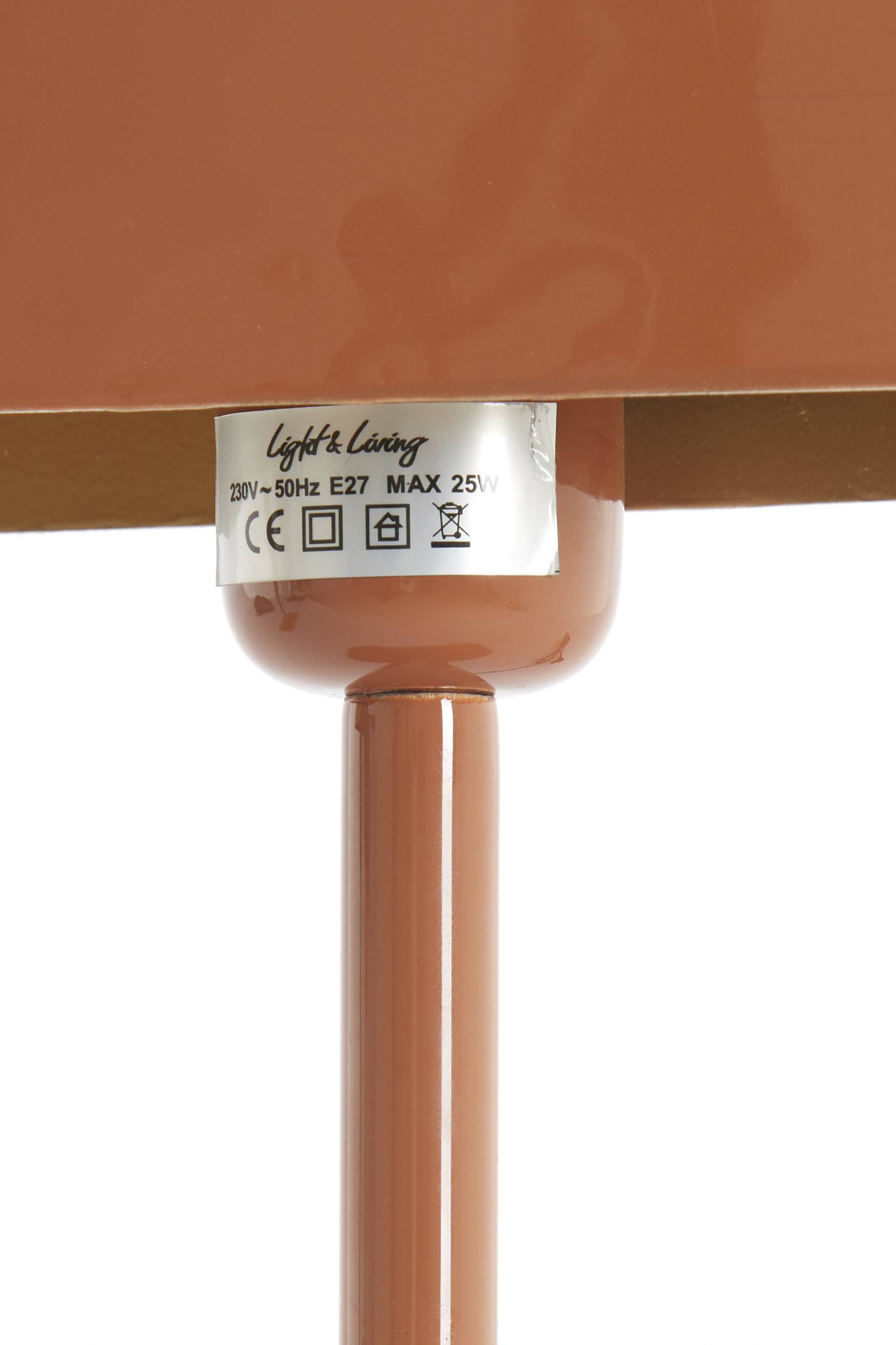 Light & Living Tafellamp 20x10x36 cm ELENIE glans donker oranje