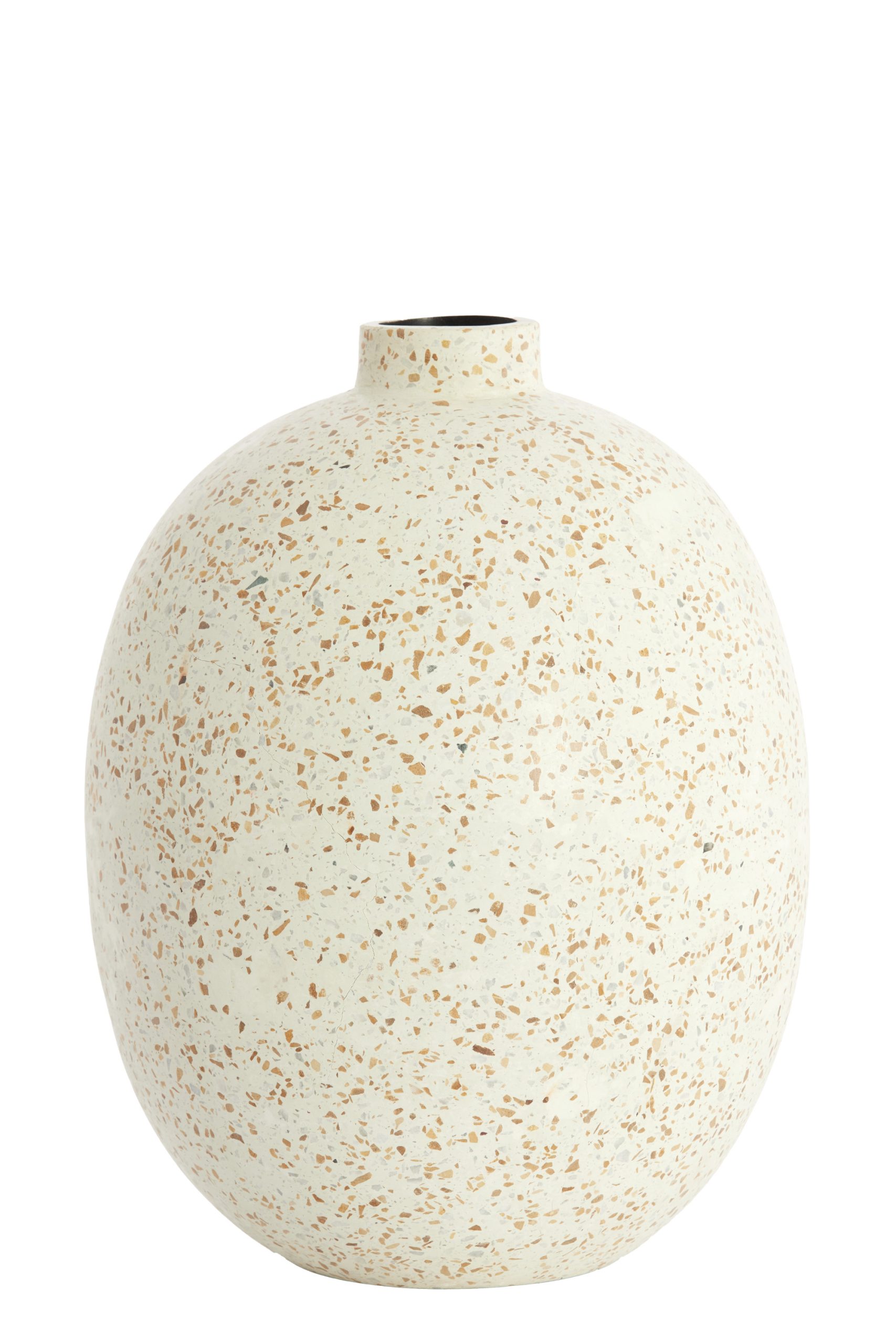 Light & Living Vaas deco Ø31x41 cm ORXETA terrazzo crème