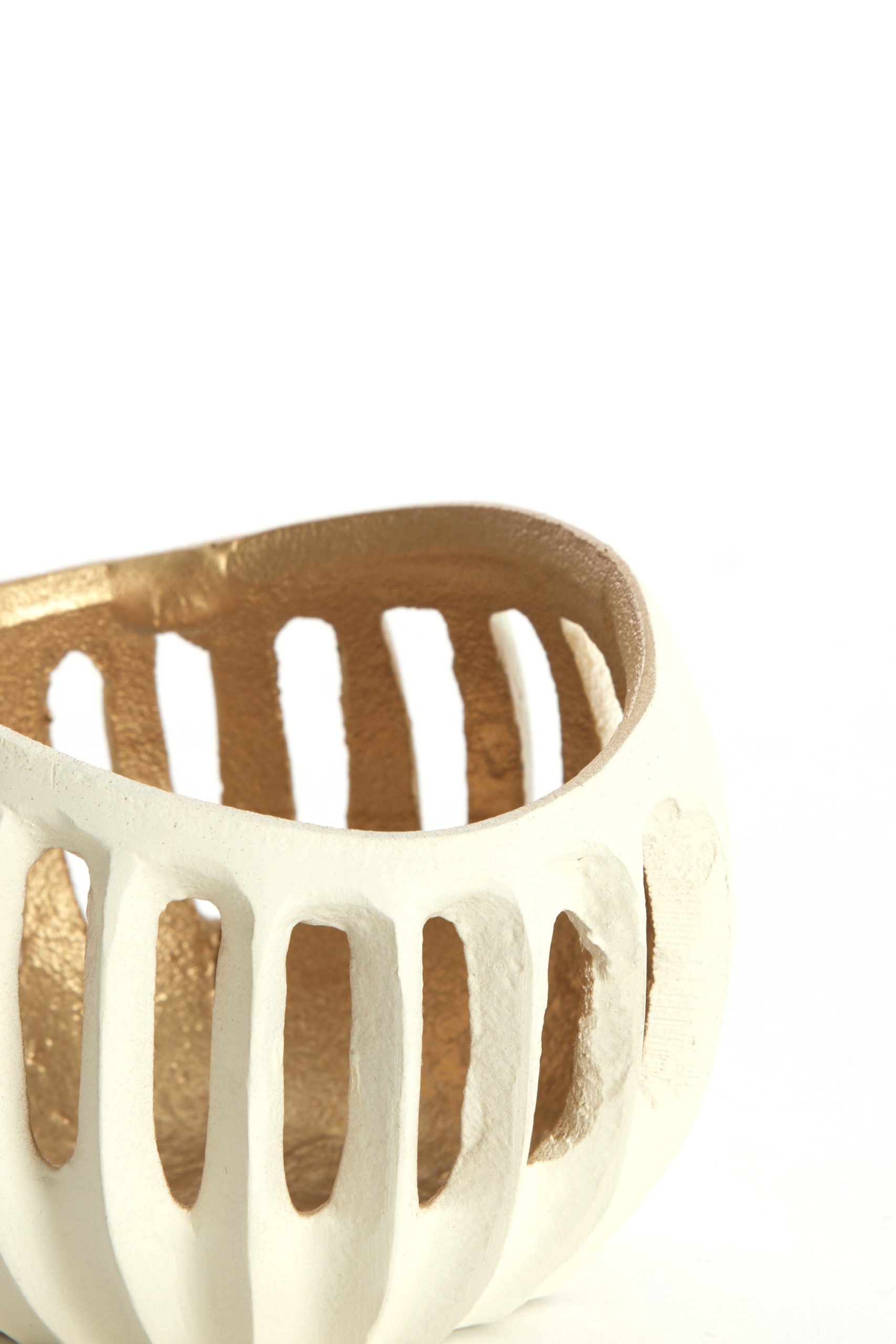 Light & Living Theelicht Ø10x8 cm CHALCO crème+goud