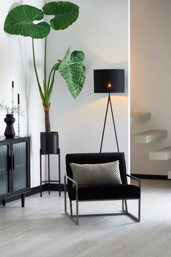 Light & Living Vloerlamp 35x17x137 cm TAMSU mat zwart