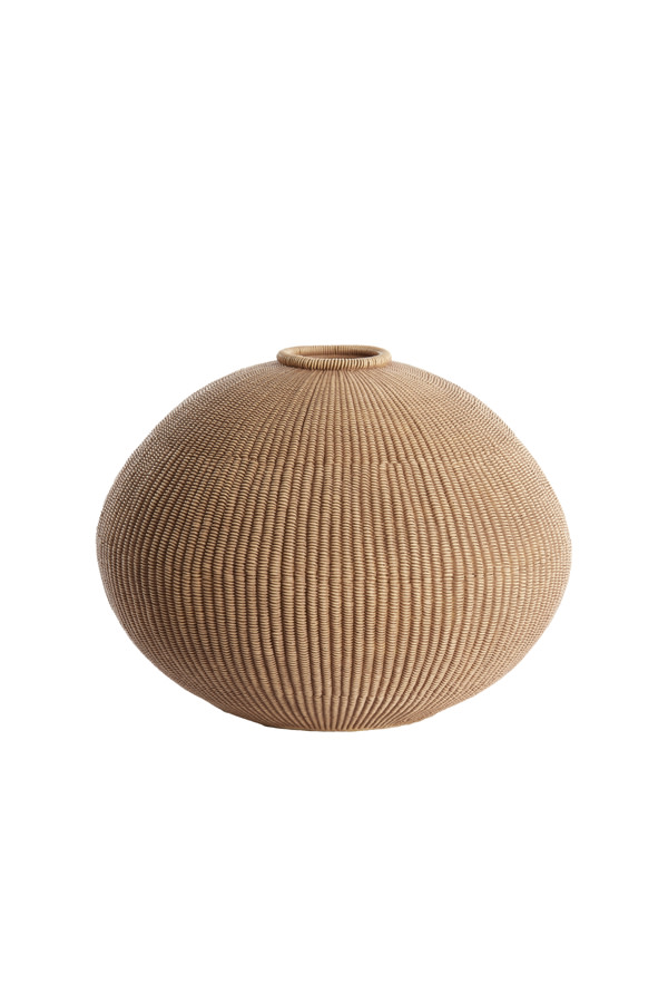 Light & Living Vaas deco Ø35x26,5 cm VALERIE licht bruin