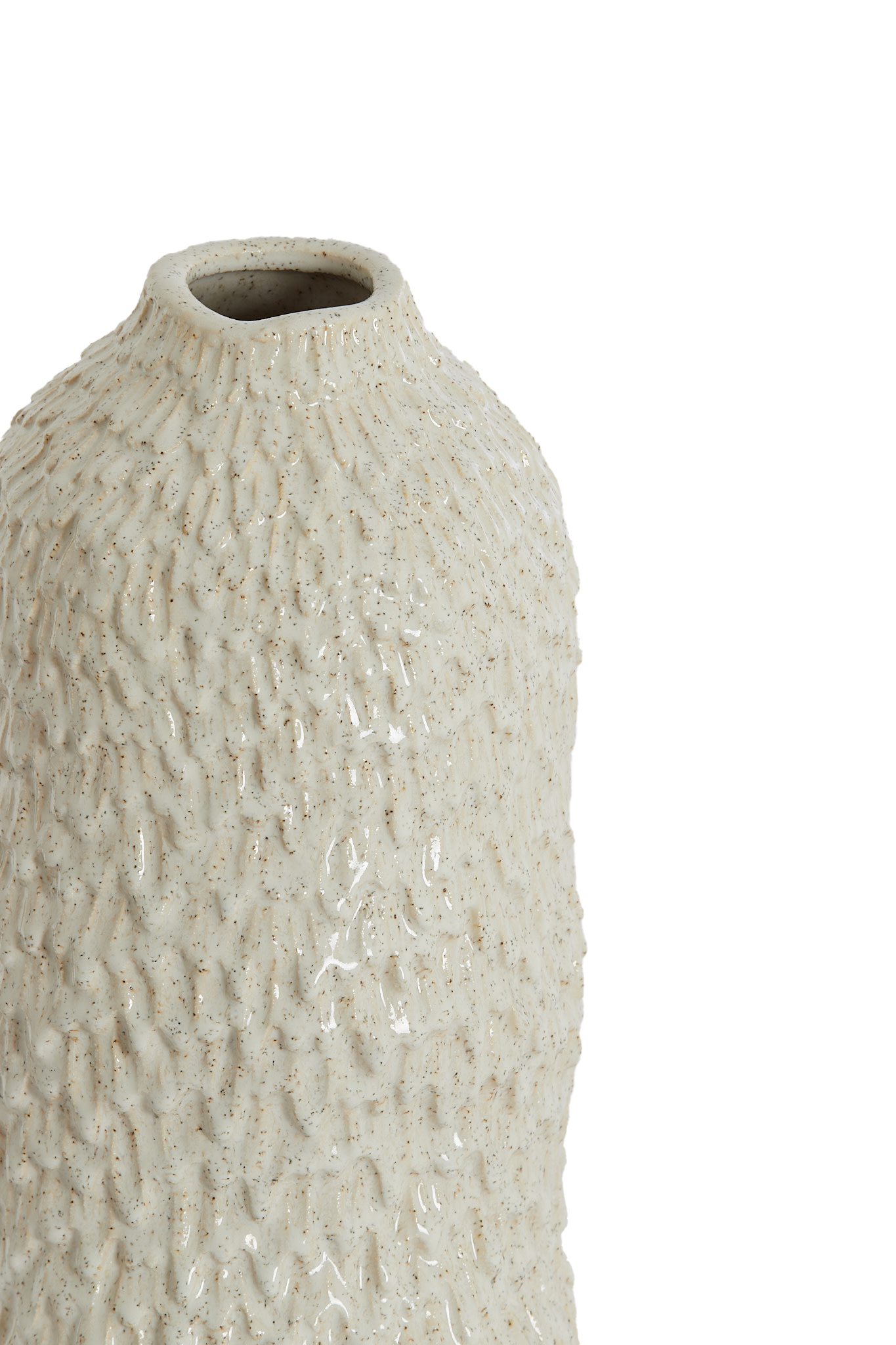Light & Living Vaas deco Ø17x35,5 cm ASOLA keramiek crème